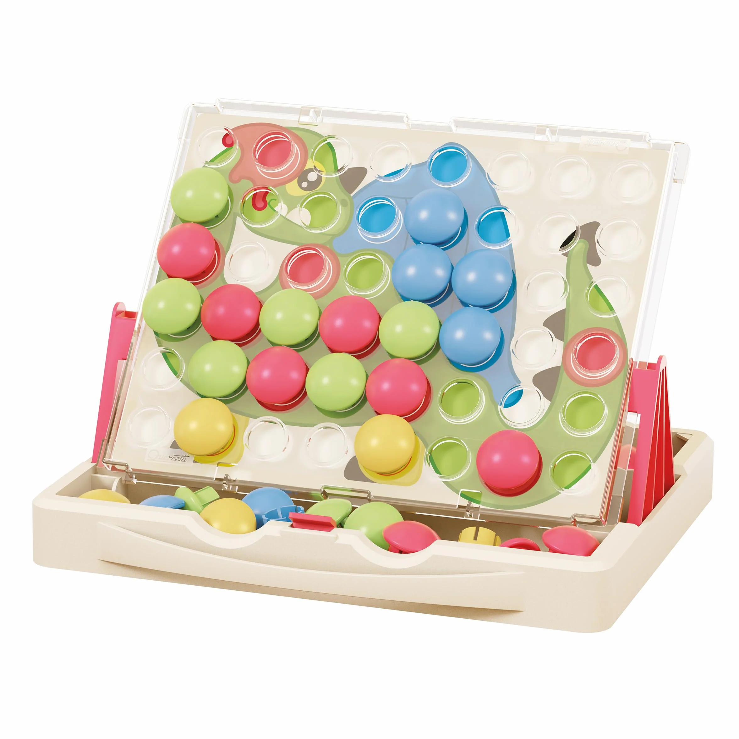 Quercetti Giochi Educativi 2 Anni Mosaico Bambini Chiodini Gioco Sviluppa Motricità Fine Coordinazione Oculo-Manuale e Sviluppo Sensoriale Regali Natale Bambini Giochi Montessori Made in Italy