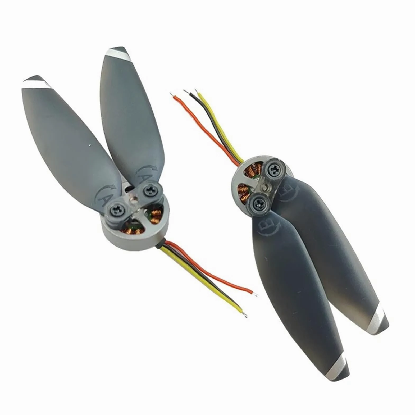 3 pezzi 2500KV Mini 18mm motore brushless ad alta velocità set for RC Drone FPV UAV modello di aeromobile per generatore fai da te(Motor A Propeller)