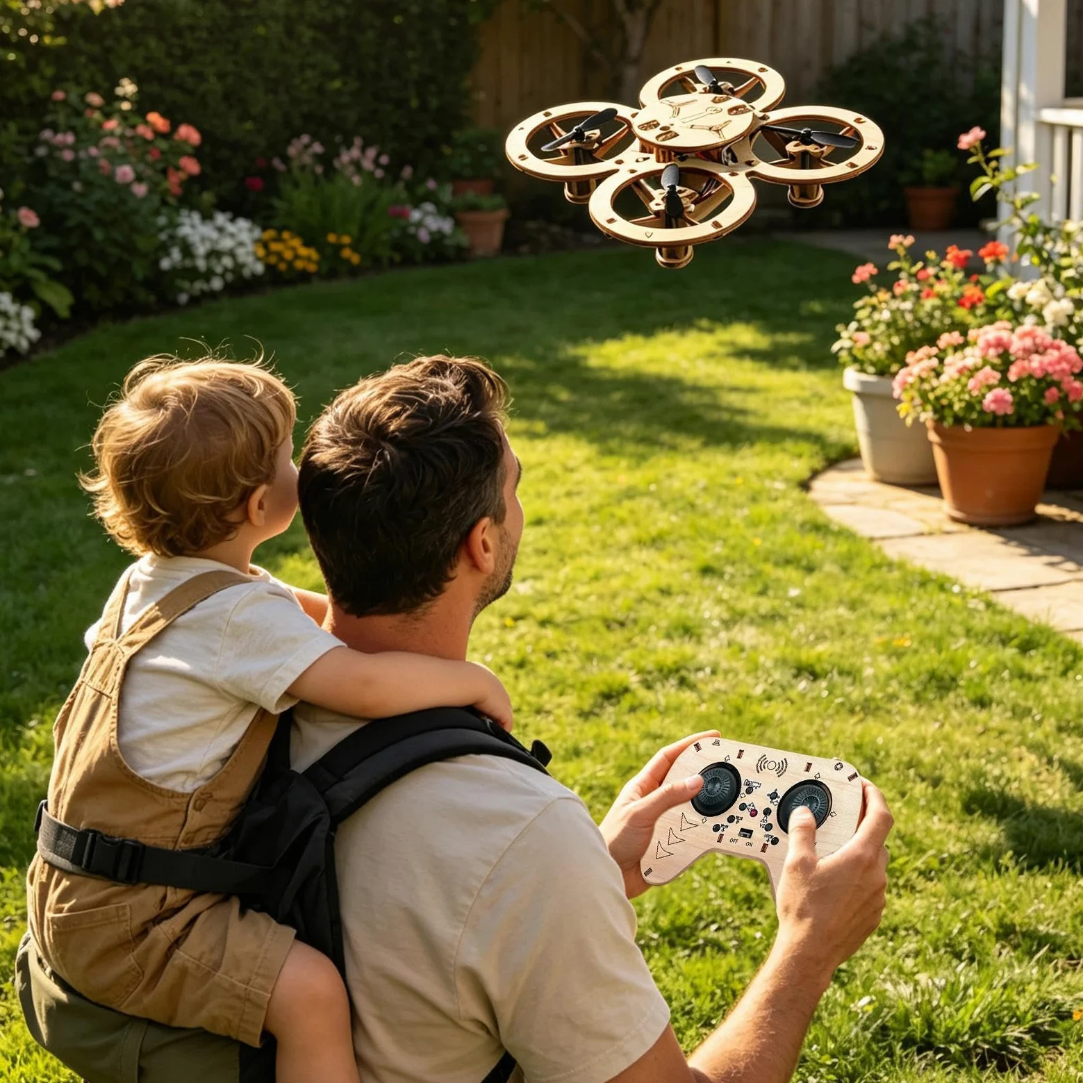 Kit Di Costruzione Drone Volante Educativo Da Assemblare Con Radiocomando | Kit Di Montaggio Per Drone In Legno Per Bambini Compleanno Hobby Attività Casa Interno Festa Vacanza Casa Giochi Scuola