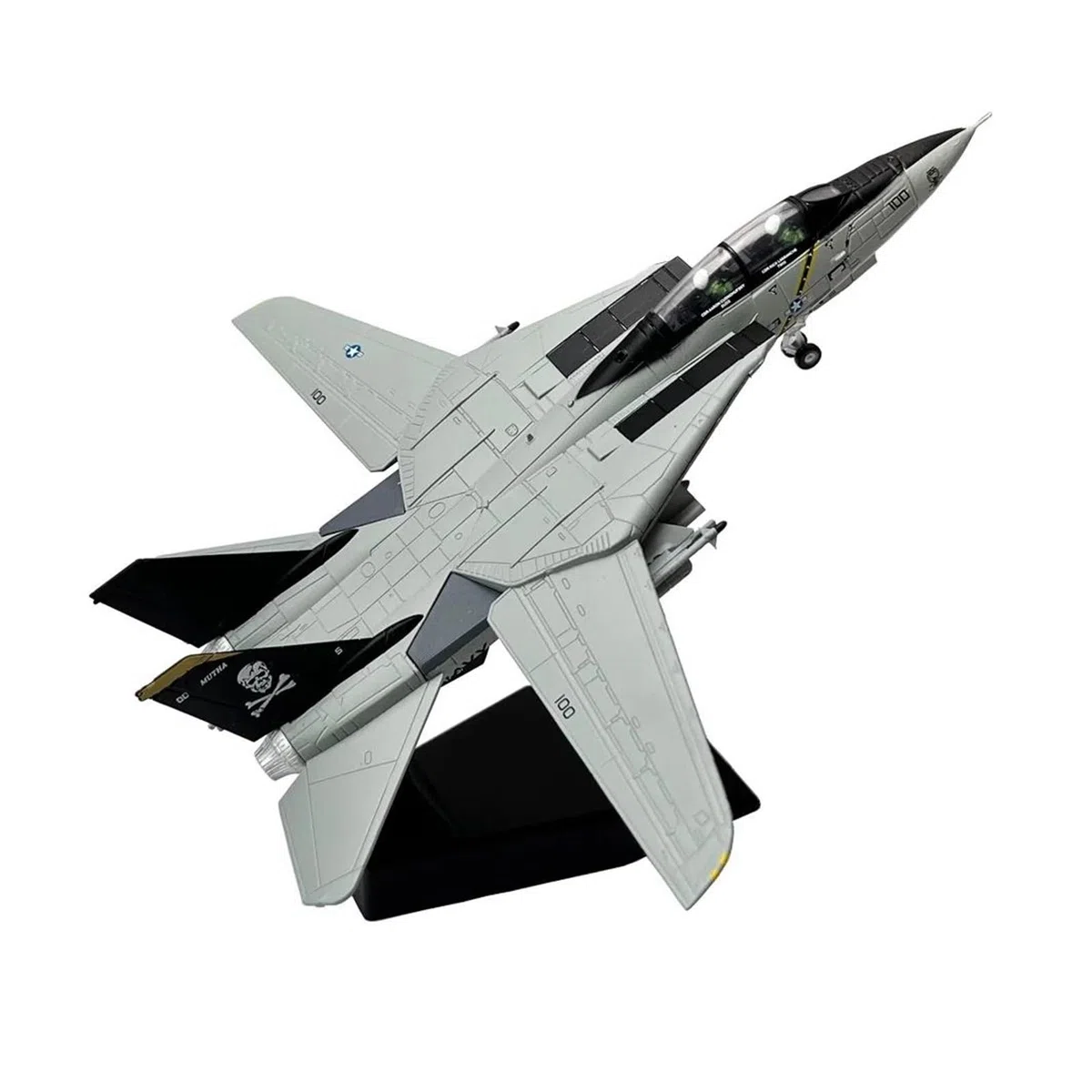 Aereo in Metallo pressofuso Scala 1/100 per Grumman F14 Tomcat Bombcat Fighter Collezione di Modelli di Aeroplano in Metallo pressofuso per Raccolta ed Esposizione (Stile 1)