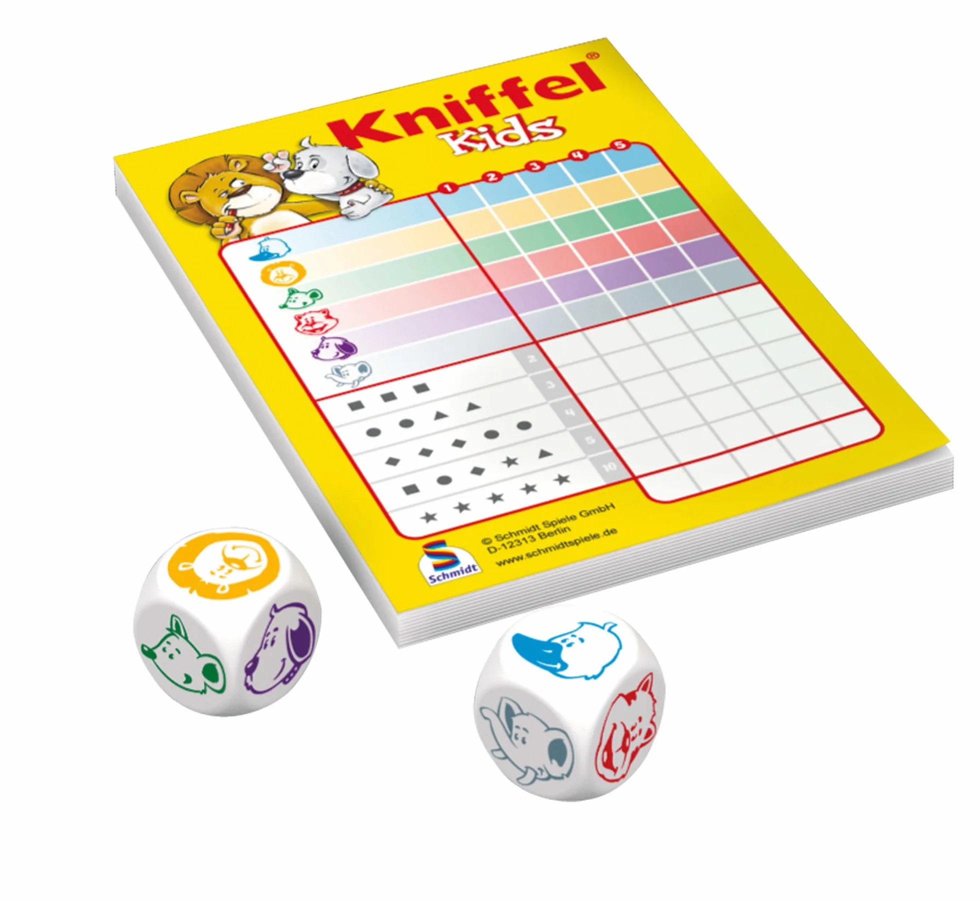 Schmidt Kniffel Kids, Gioco, 19.00 x 27.50 x 6.70 cm, Colore Multicolore, 51245