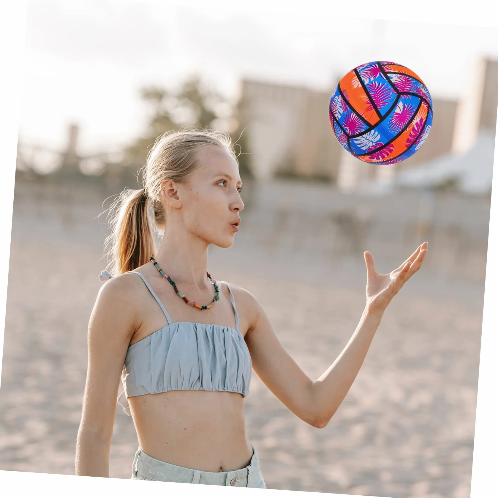 YARNOW 3 Pezzi Pallone Gonfiabile Pallavolo Spiaggia E Piscina 8.7 Pollici Giocattolo Estivo Leggero Portatile Accessori Per Feste E Attività All'Aperto