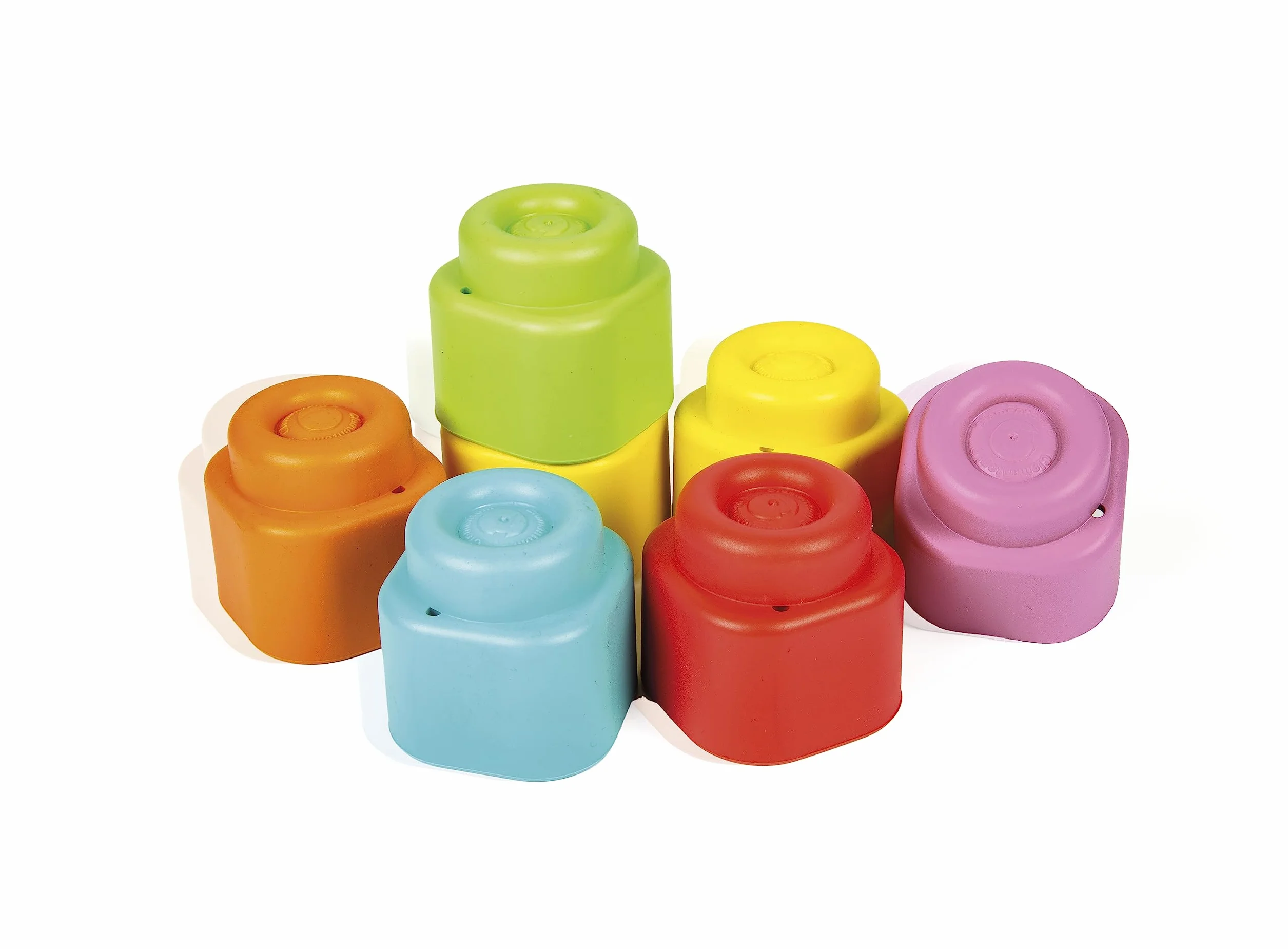 Clementoni Soft Clemmy - Sweet Animals, Play Set Bambini 6-36 Mesi, con 6 Mattoncini per Costruzioni e 3 Personaggi, Gioco Prima Infanzia Made in Italy, per Stimolare i Sensi dei più Piccoli, 17849