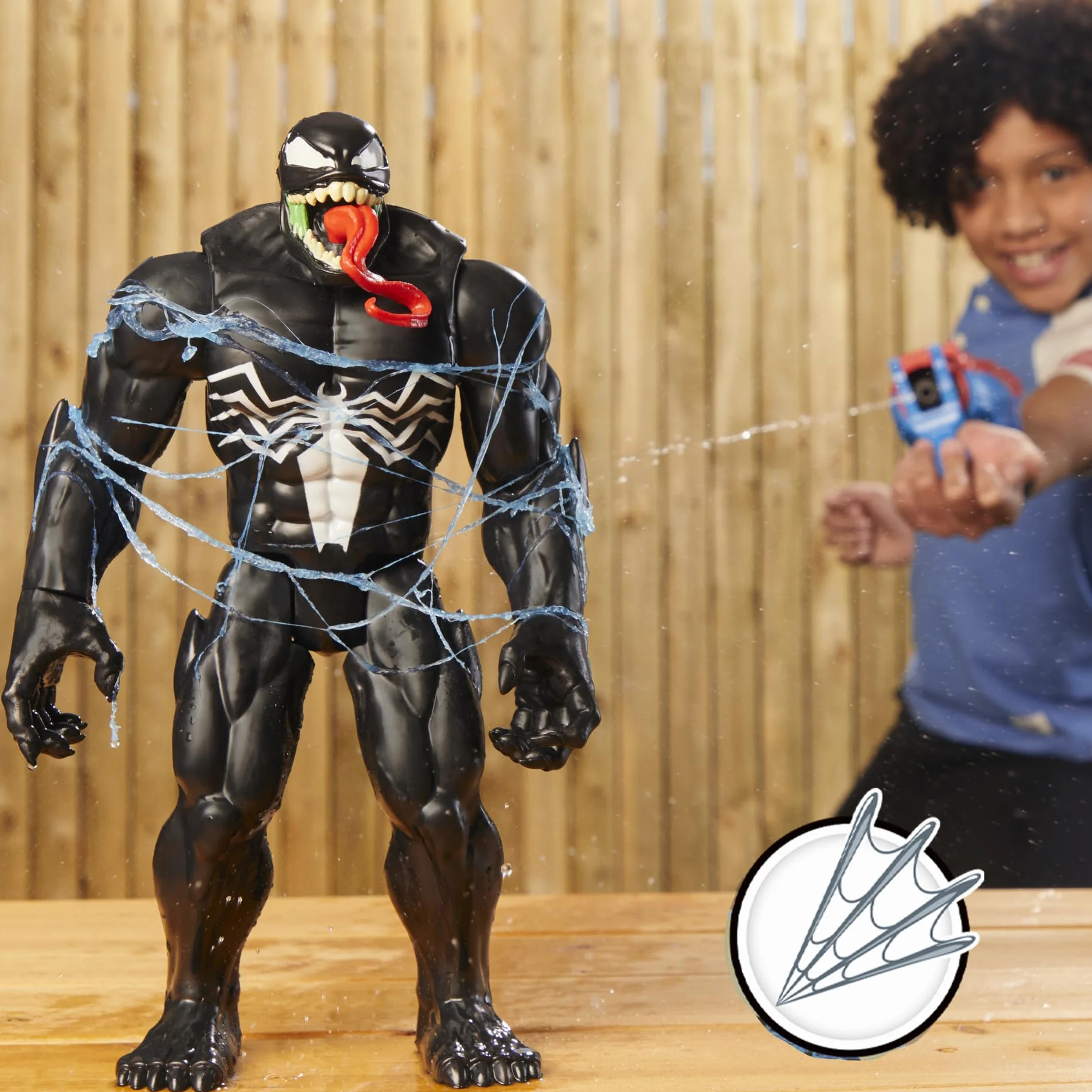 Spider-Man Hasbro Marvel Blaster Ragnatele Lunga Gittata 2 in 1 Giocattolo Supereroe Plastica 5 Anni