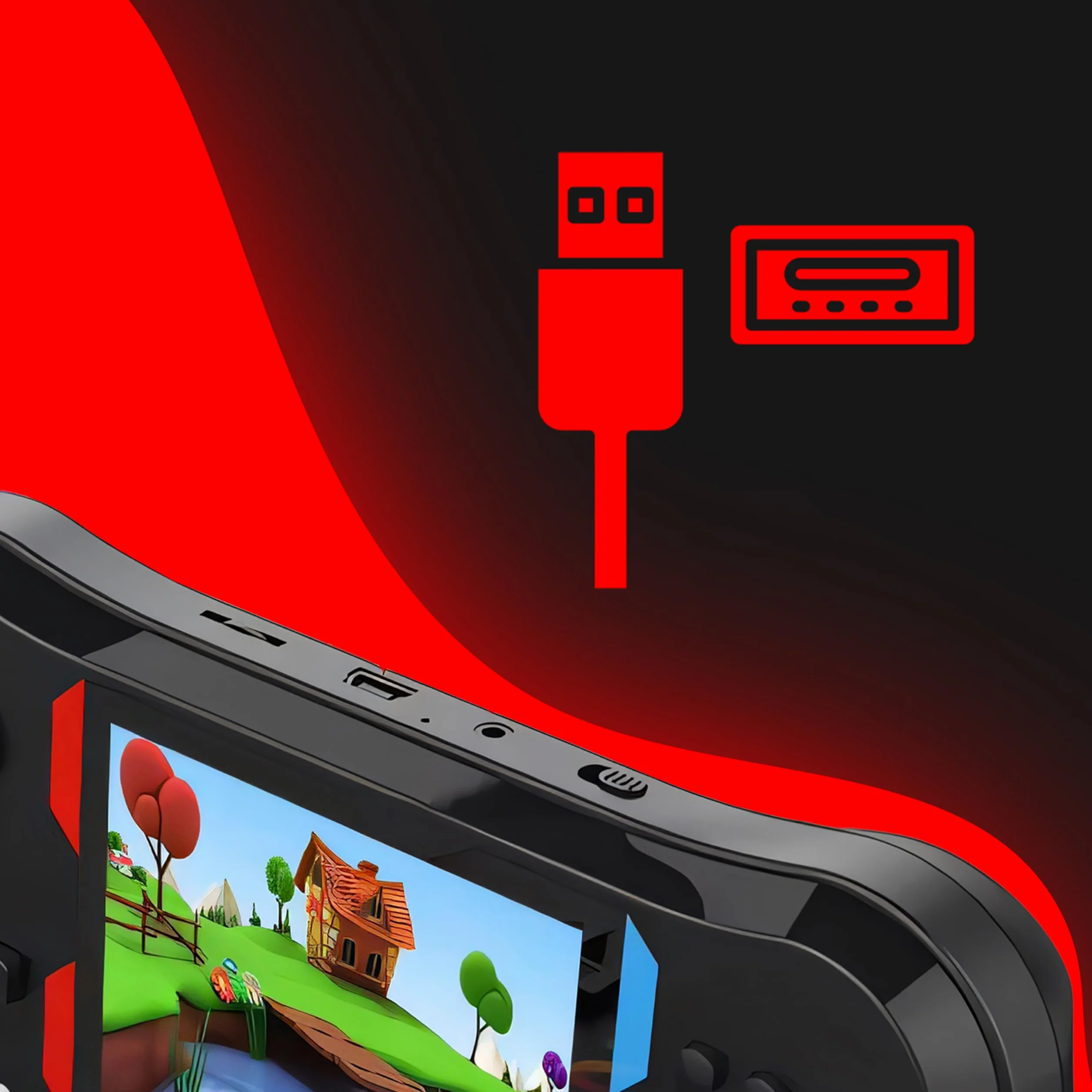 Retoo Console di gioco portatile retrò con display LCD 3,5 pollici, per due giocatori con 500 giochi classici, batteria 1200 mAh, schermo, console per videogiochi retrò per bambini, console da gioco