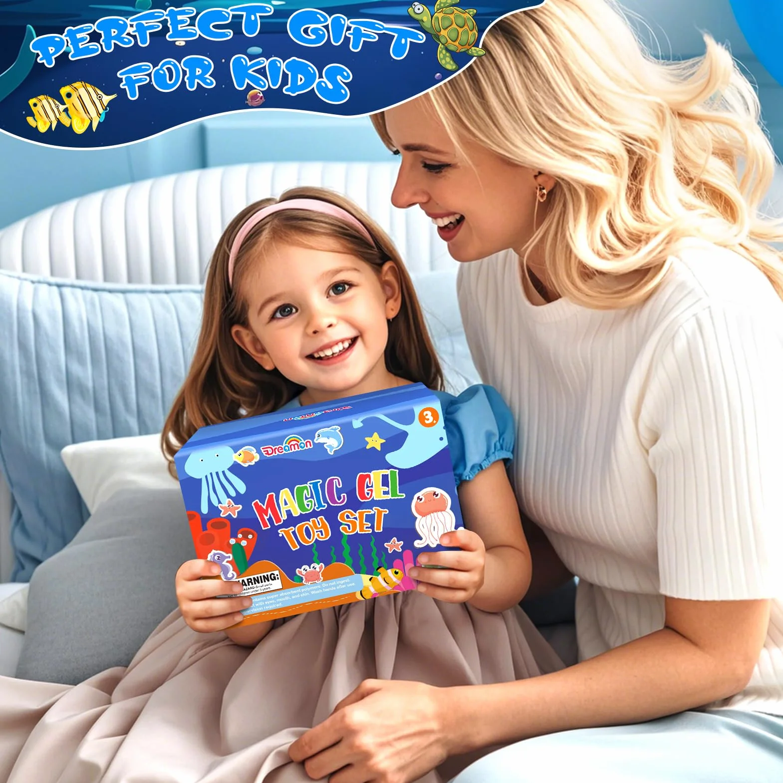 Dreamon Magic Water Gel Toy Kit 3D Aqua Gelz Set 22 Colori 16 Forme Giocattolo Creativo Bambini 3+