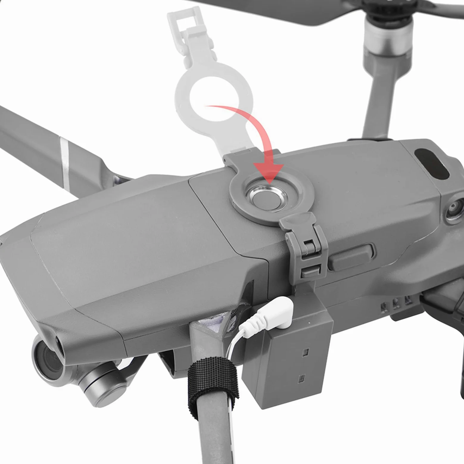 Sistema di lancio aereo LICHIFIT per droni con atterraggi per DJI Mavic 2 Pro/Zoom Lanciatore fotosensibile Trasporto Consegna Rilascio Carico Dispositivo di lancio aereo Gambe estese