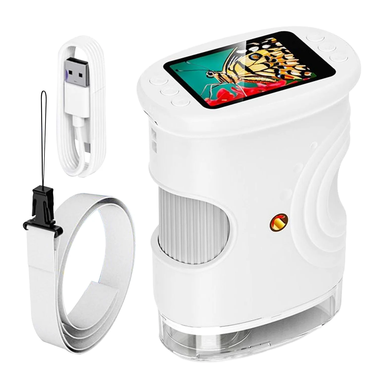 Microscopio Digitale per Bambini 1000X Giocattoli Educativi Ricaricabili | Microscopio Digitale con Schermo 5 cm per Casa Scuola Natura Ragazzi Ragazze