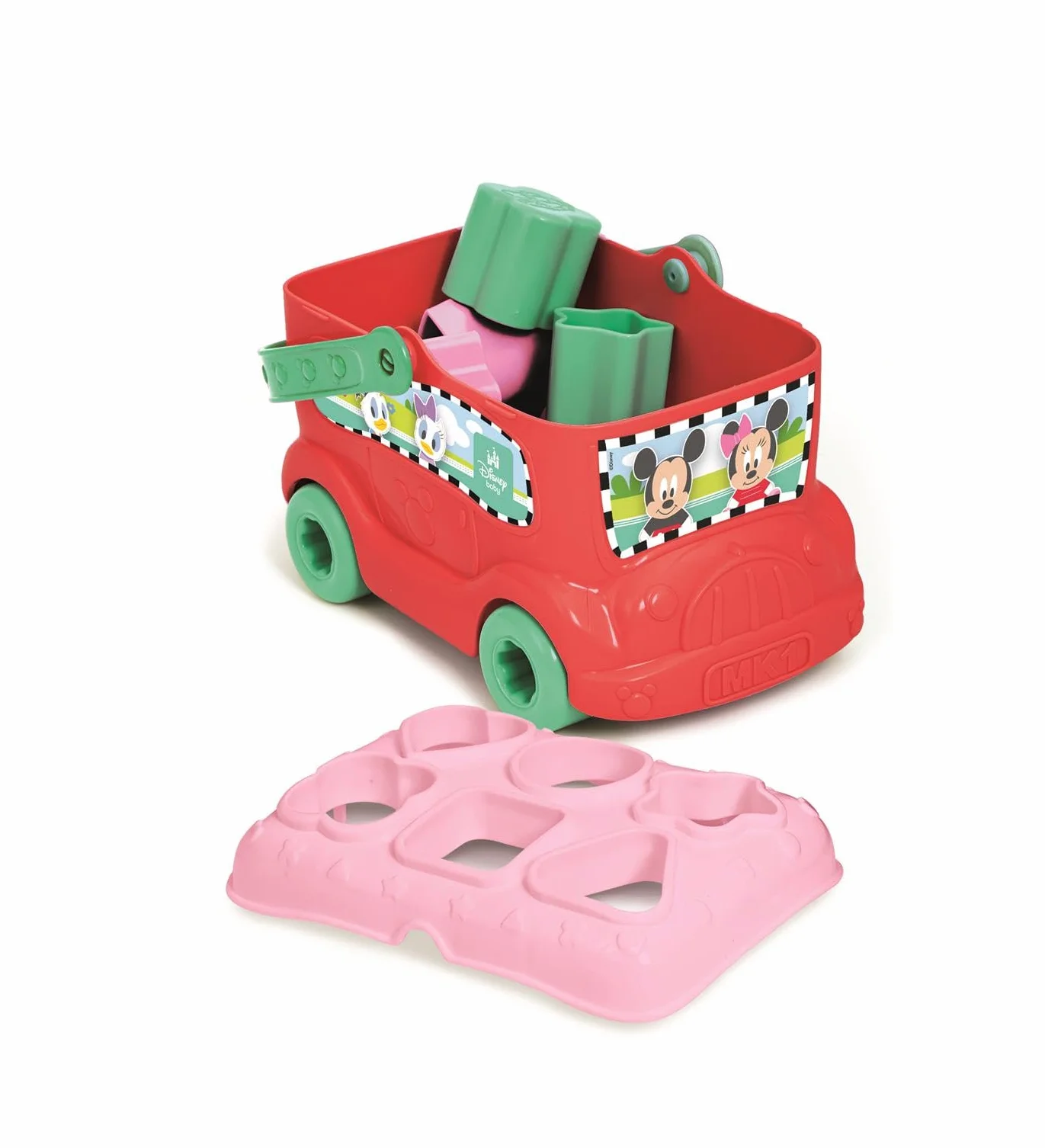 Clementoni Disney Baby Baby Minnie Bus Inserimento Forme, per Bambino 10+ Mesi, Gioco Prima Infanzia per Sviluppare Manualità e Logica e Scoprire i Colori, 14933