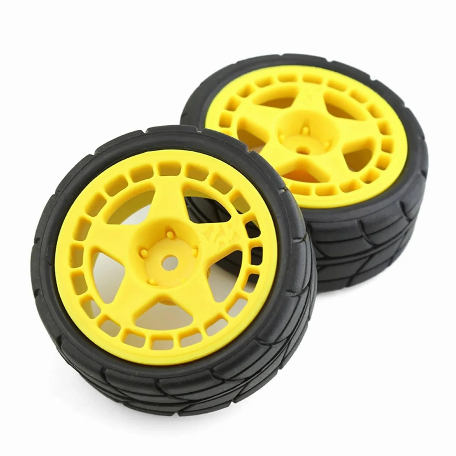 RC Car Pneumatico Ruota Compatibile Con Chevrolet Per C3 Per Tamiya Per TT01 TT02 XV01 TA06 PTG-2 RC Per Pneumatici Per Auto Per Corsa Su Ruote In Plastica Per Pneumatici Da Per Strada Per 1/10(Color2