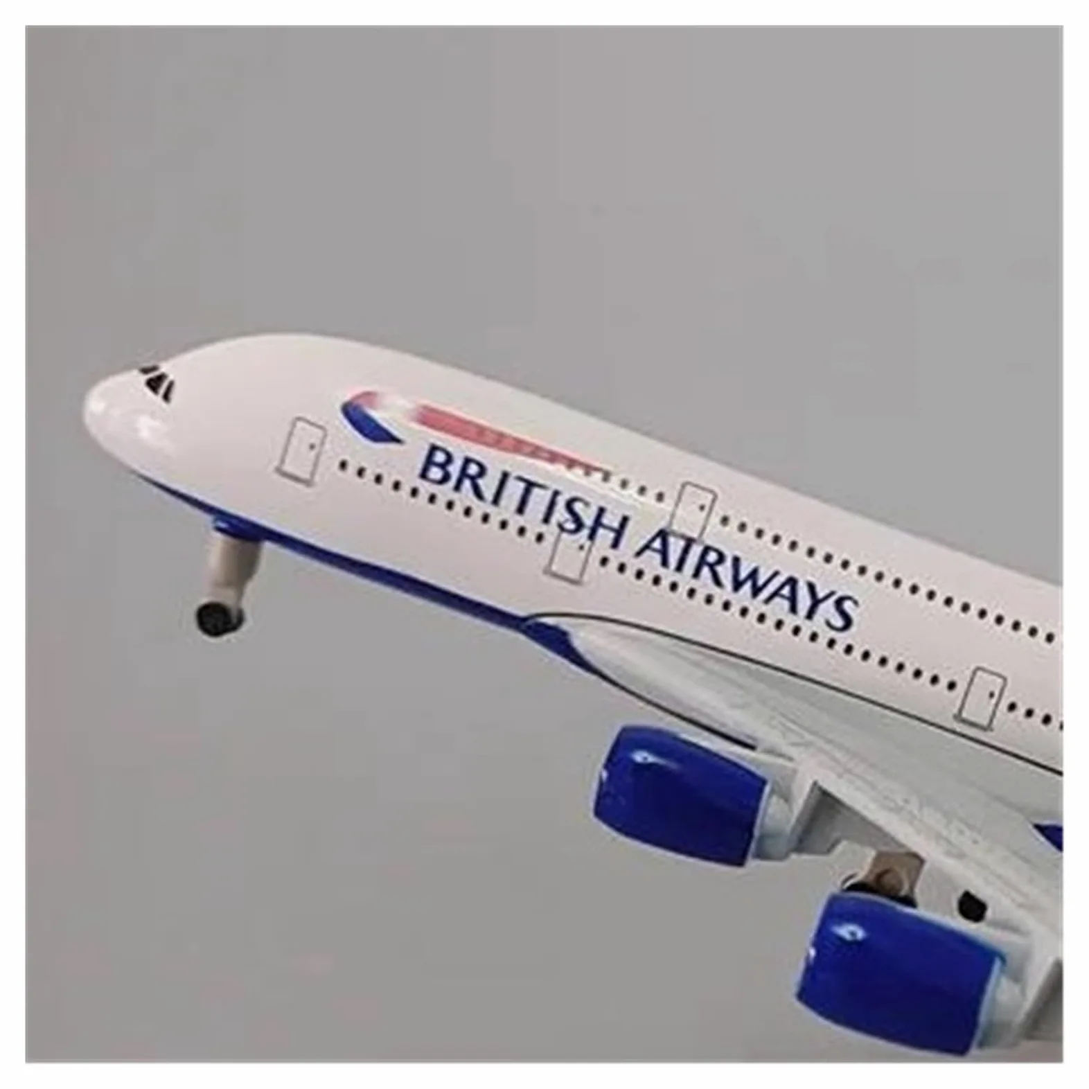 Kit Modello Di Aereo Pressofuso Da 20 Cm Per British Airways Airbus 380 A380 Per Regalo Collezione Appassionati Aviazione Modello di Aereo in lega