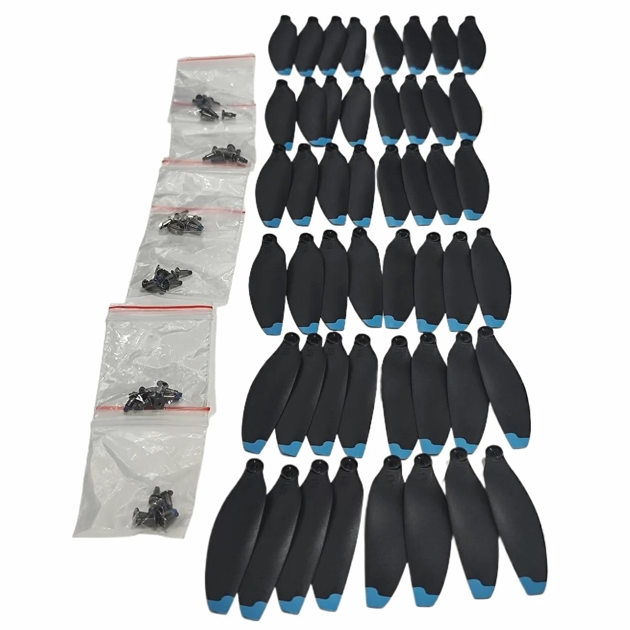 Per drone pieghevole RC brushless F194 per ventola con elica a foglia d'acero, 6 set da 48 pezzi
