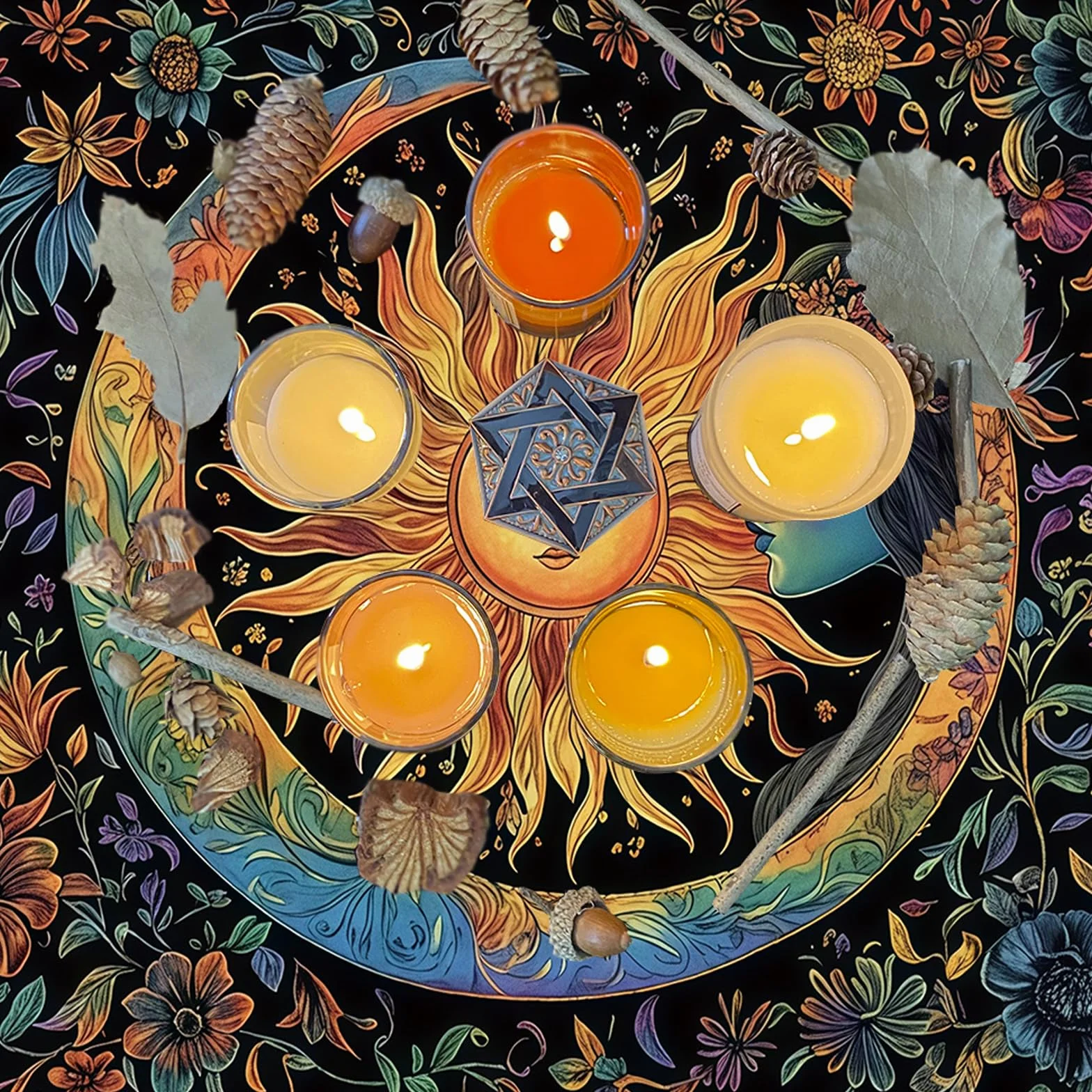 Pratico Tarocchi Pieghevole Panno Facile Da Pulire Velluti Divinazione Mat Tessuto Texture Adatto Per Pratiche Spirituali