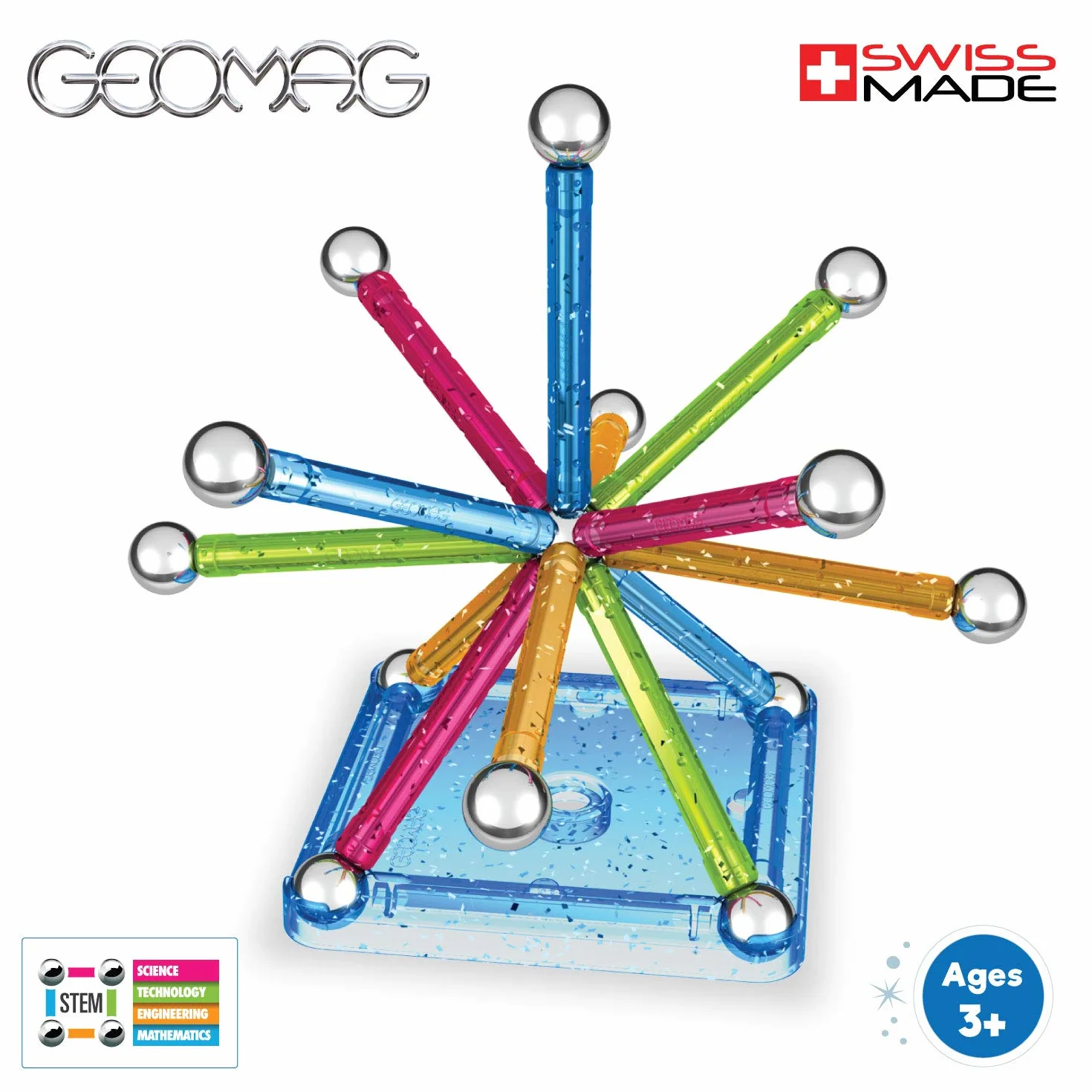 Geomag Classic Glitter, 30 Pezzi, PF.527.531.00