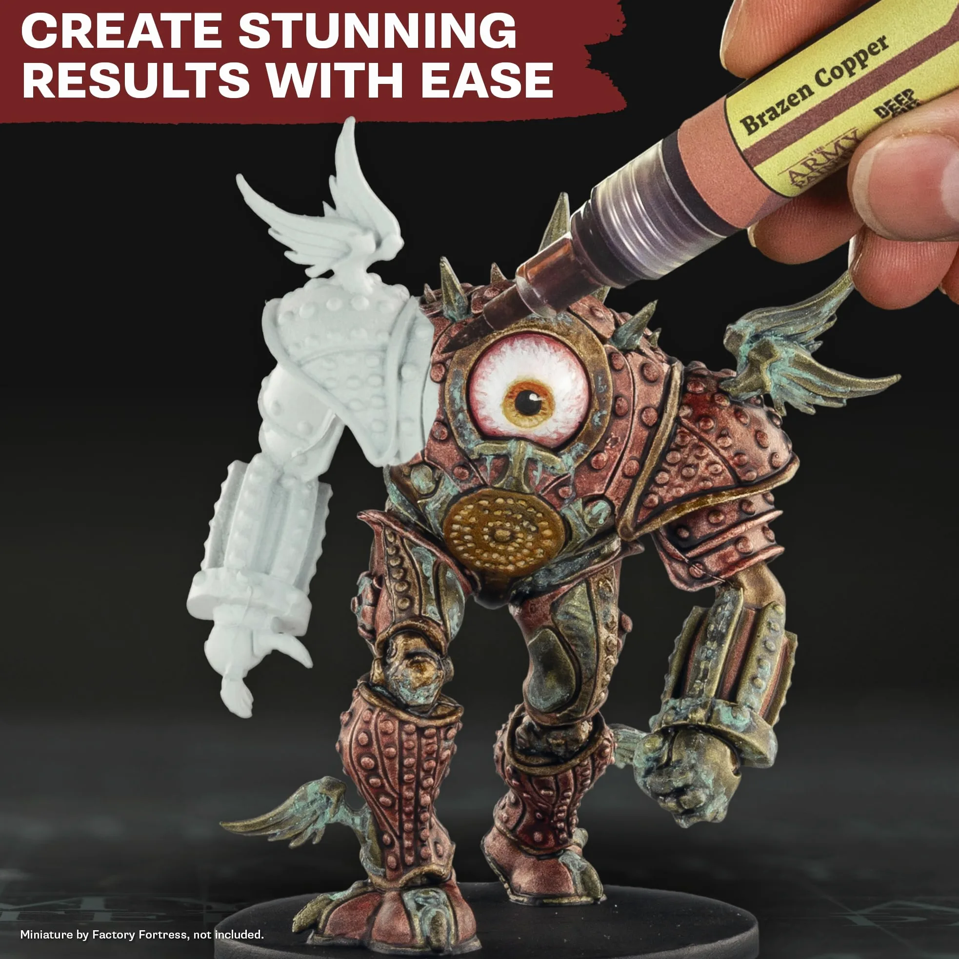 The Army Painter, Speedpaint Metallics Marker Set, 10 x 6 ml | Speedpaint Metallics Marker, colori acrilici a contrasto, per miniature DnD e Warhammer