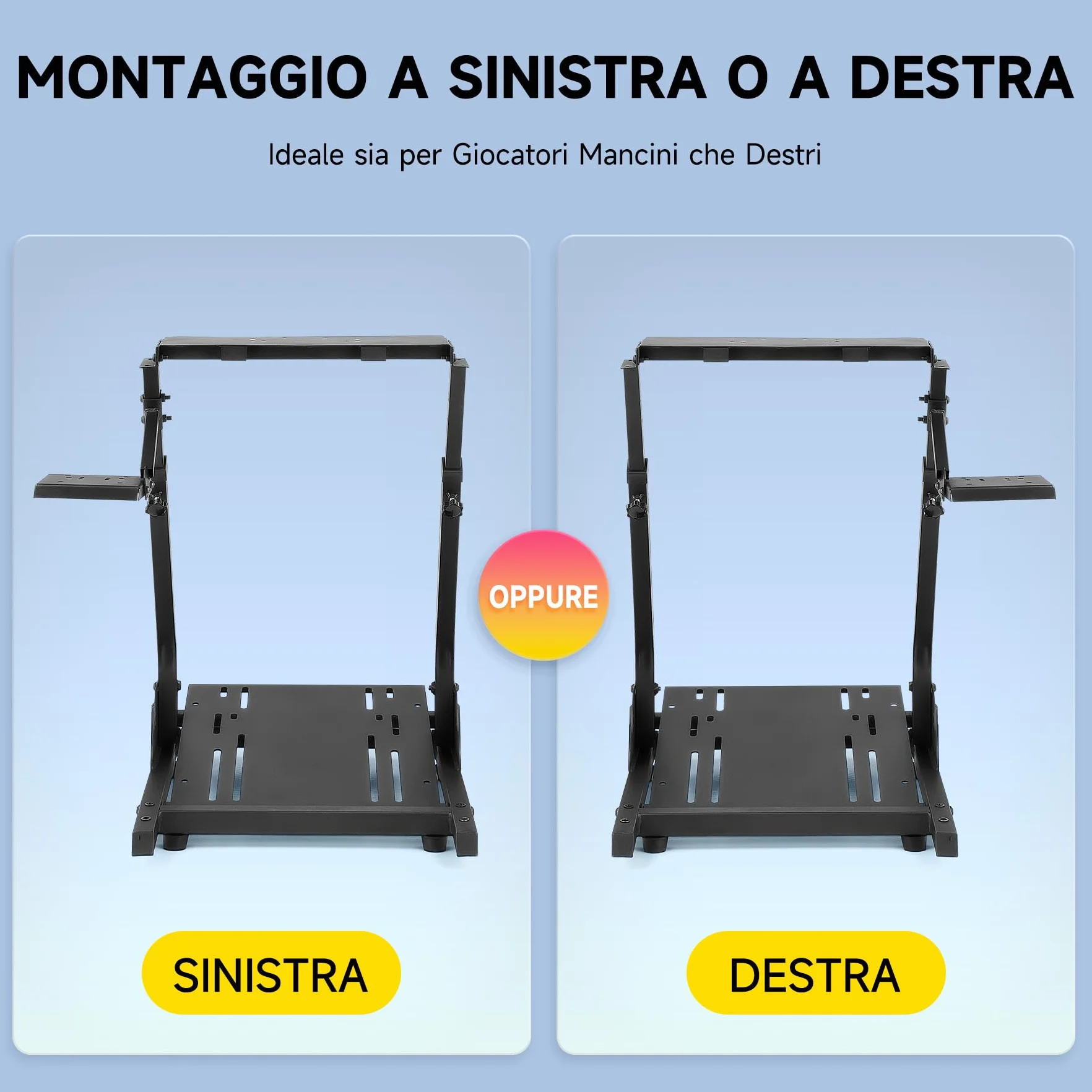 CO-Z Supporto per Volante Logitech G29 Pieghevole Postazione Simulatore Guida Supporto da Corsa Regolabile Supporto per Cambio Simulatore di Cabina di Guida per Logitech G29, G25, G27, G920