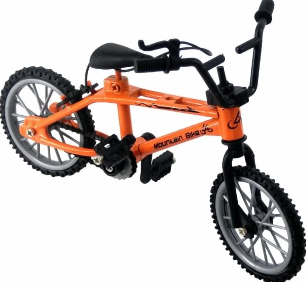 Bicicletta da Dito Finger Mountain Bike Bici da Dito Modello Mini Bmx in Lega Creativa Finger Bike per Gli Amanti Della Bicicletta, Ragazzi Ragazze Regalo, Arancione