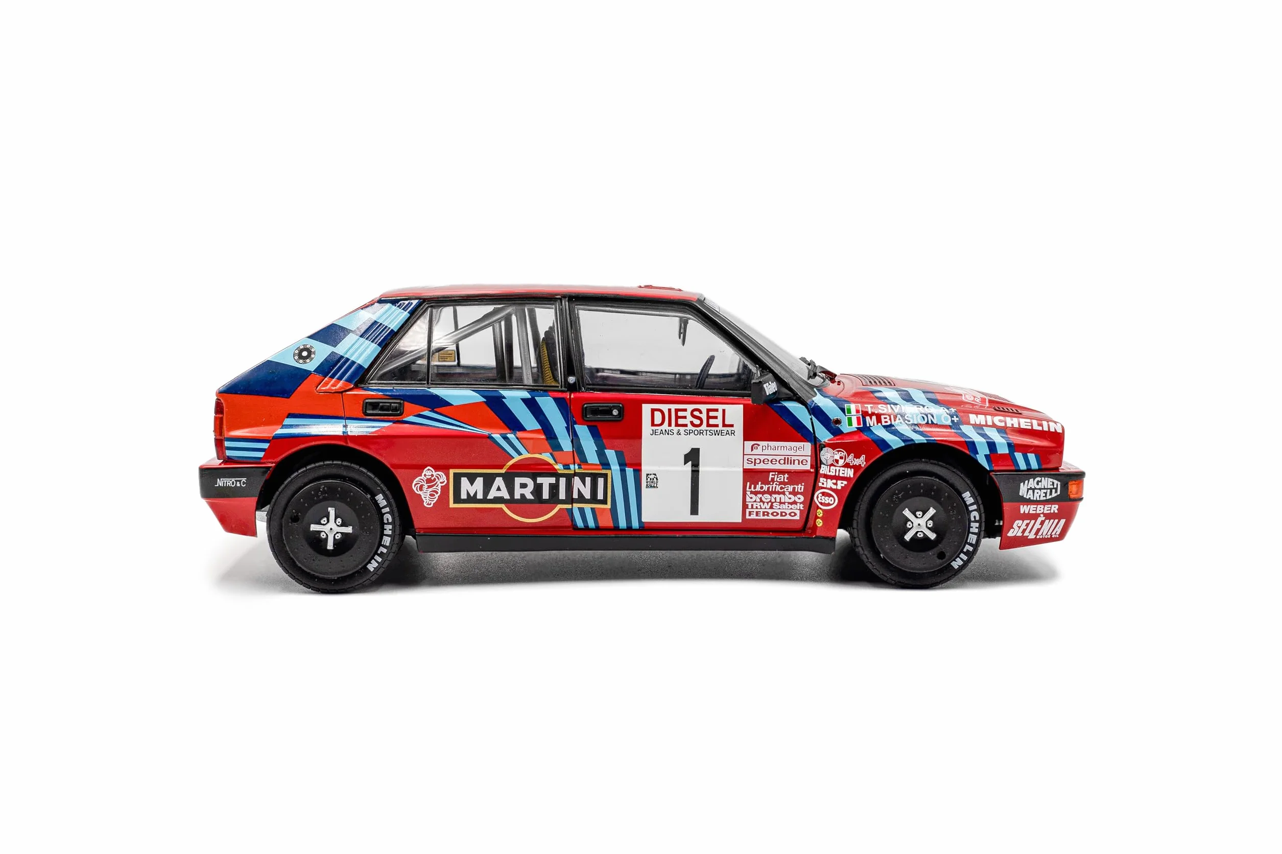 Solido Lancia Delta HF Integrale #1 1:18 Diecast Model Rosso