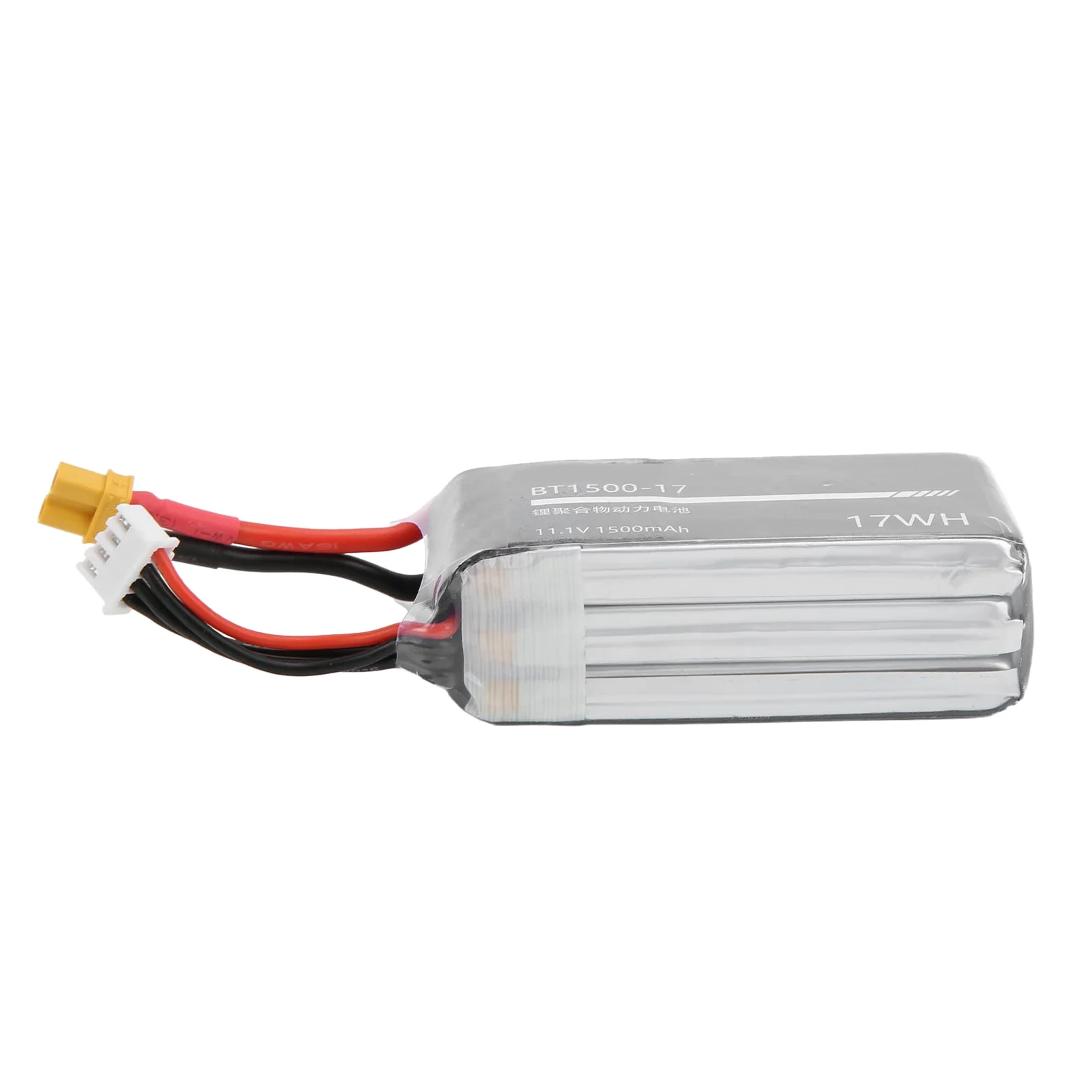 per batteria rc lipo, 11.1v 1500 mAh 3s ad alta capacità, connettore XT30, durevole per auto RC, per barca RC, per aereo RC, potenza forte, prestazioni di lunga durata