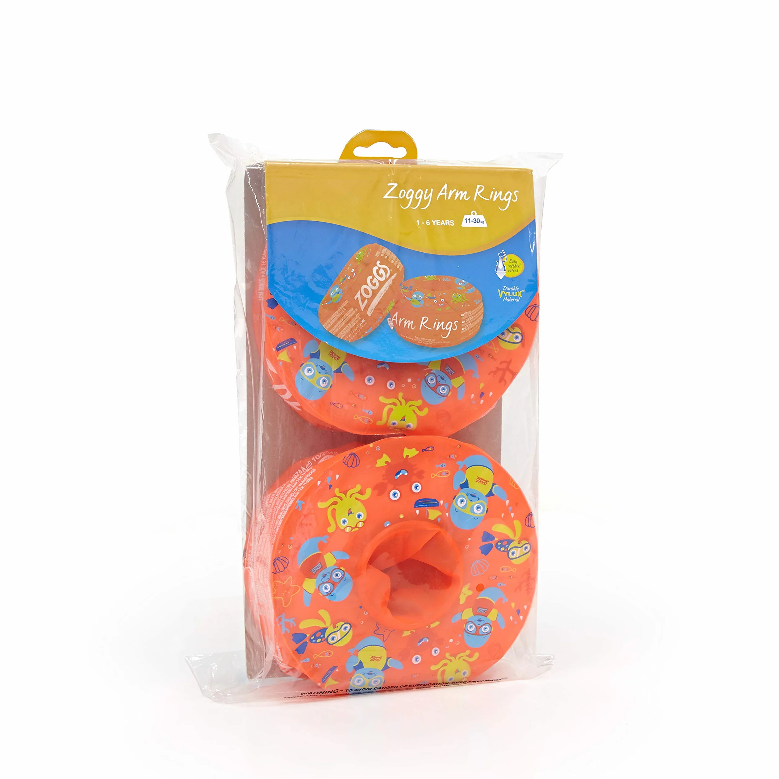 Zoggs Anelli per braccio, doppia galleggiabilità, bracciali da nuoto per bambini