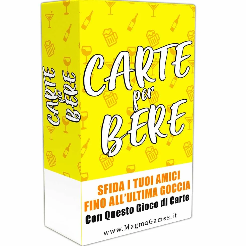 Magma Games | CARTE PER BERE - Giochi da Tavolo Adulti Alcolici - Drinking Game - Regali Simpatici e Divertenti - Idee Regalo per Lei e Lui, per Natale, Amica, Amiche