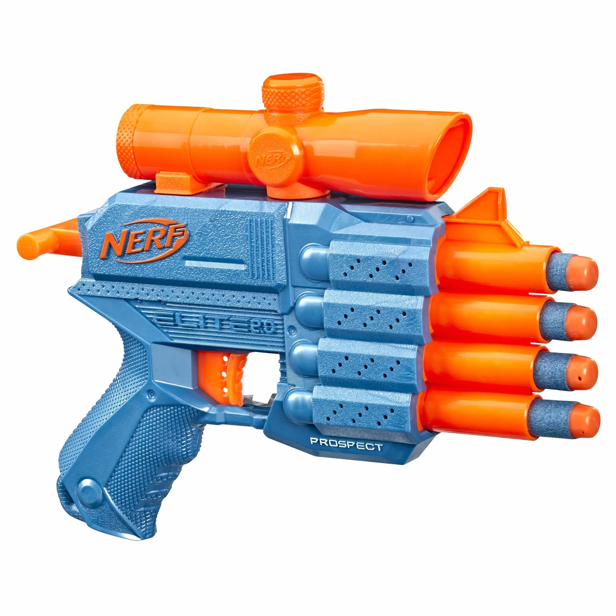Nerf Elite 2.0 Prospect QS-4 Blaster, 8 dardi, mirino telescopico