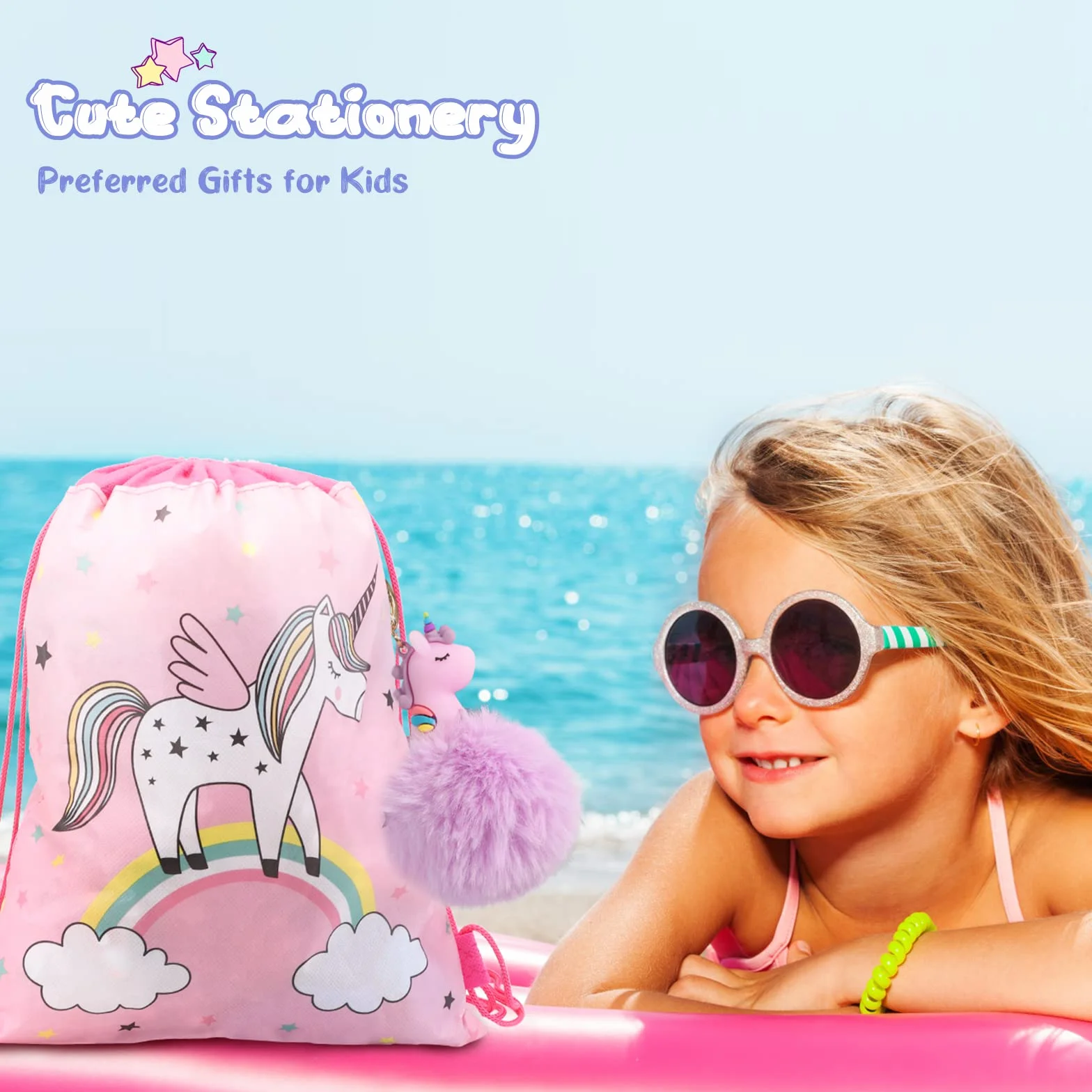 Diario Segreto Bambina con Lucchetto e Chiave, 11PCS Set Cancelleria Peluche, 160 Pagine A5 Quaderno Privato, Taccuino Unicorno Regalo Ragazza 7-10 Anni