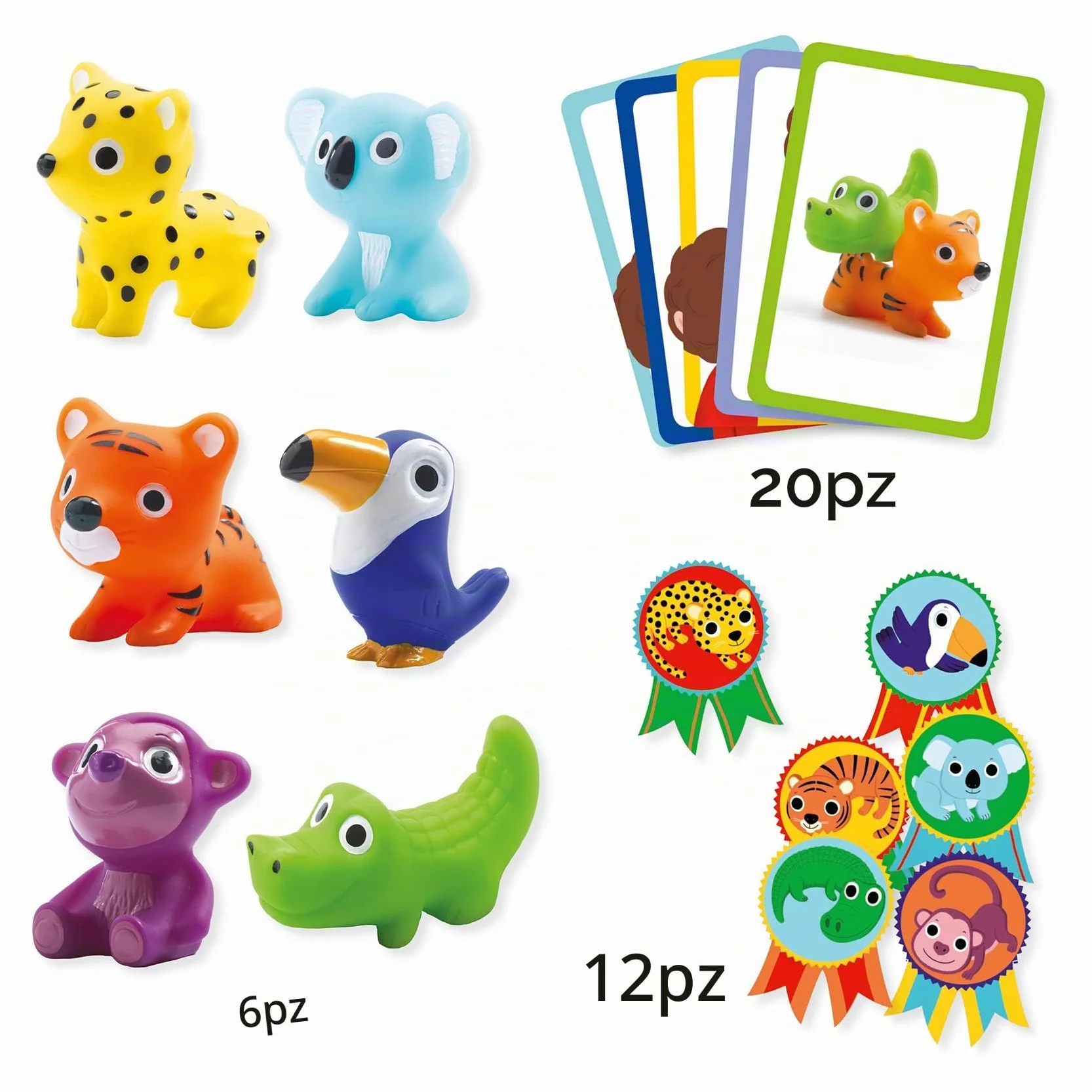 DJECO - Giochi d'azione e riflessiGiochi educativiDJECOGioco Little Action, Multicolore, Small (15)