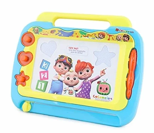 Toyland Tavolo da Disegno Magnetico Cocomelon con timbri - Giocattoli creativi per Bambini - Adatto per 3 Anni +