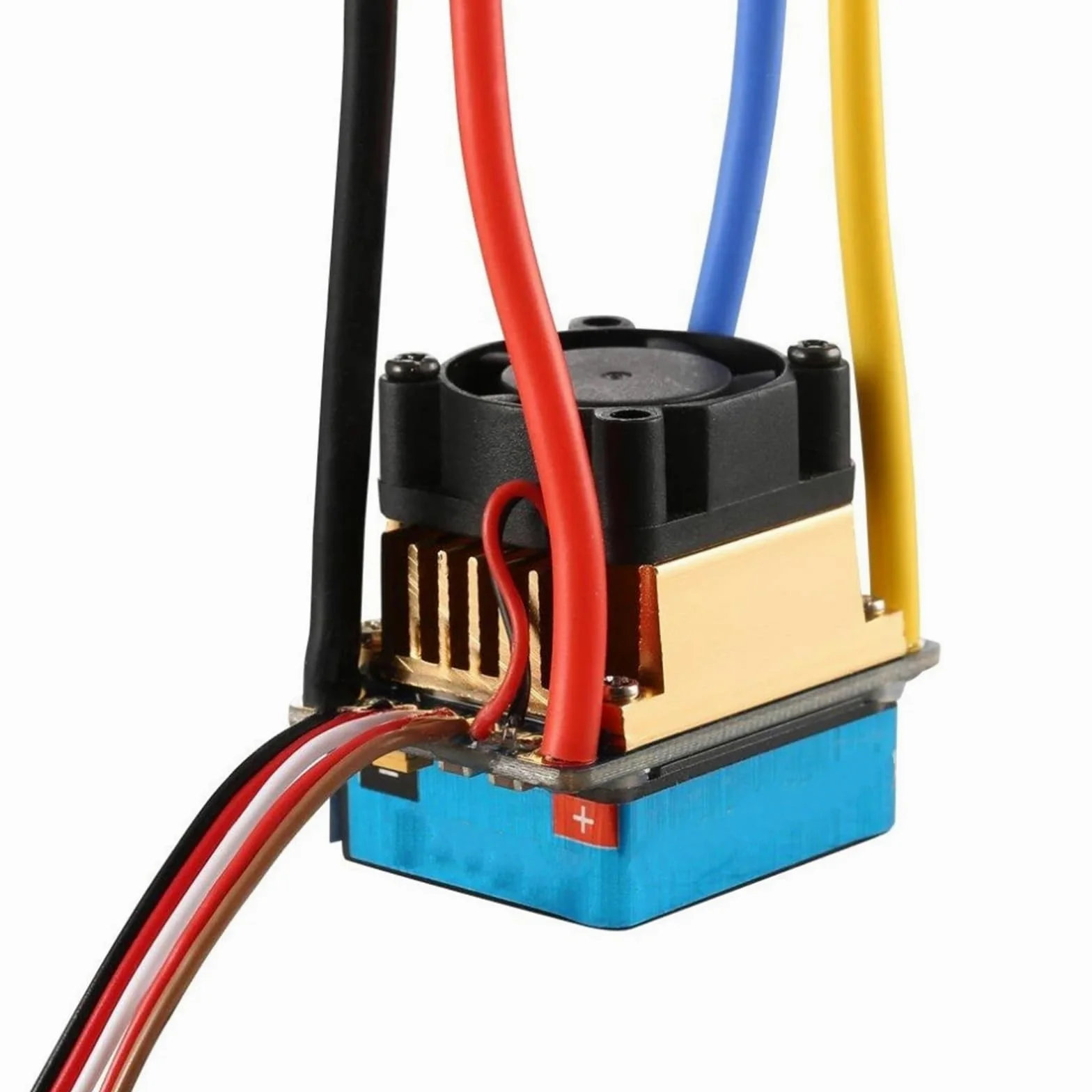 Per 1/10 60A Dual Mode Regolatore Velocità Spazzolato ESC Con Ventola Raffreddamento 2-3S LiPo 6-9NiMH RC Ricambi Auto Accessori ESC RC