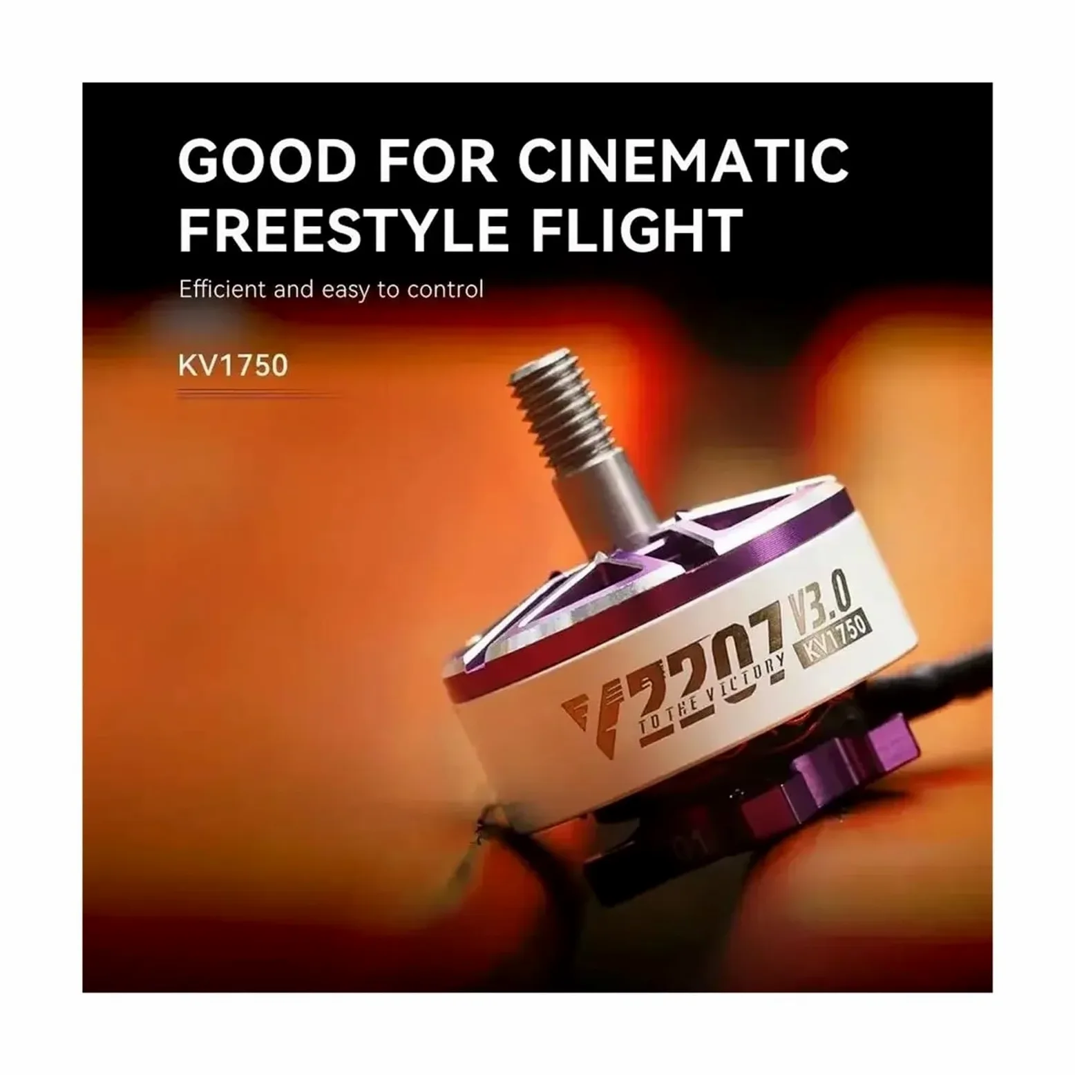 Motore Brushless V2207 V3.0 1750KV-2550KV per Drone FPV 5" 4-6S Corsa Freestyle