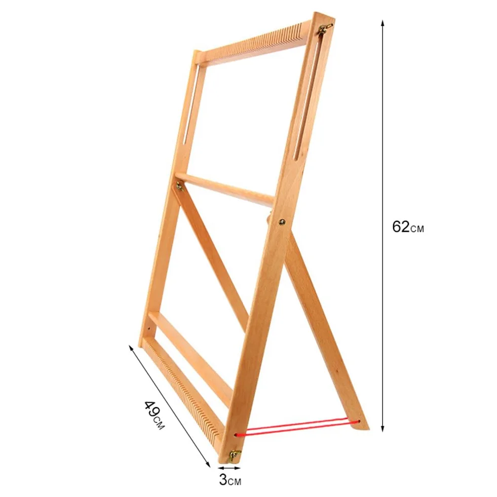 Generico Kit di Tessitura in Legno per Bambini - Multiuso, Strumento per | | Creativi di Lunga Durata Macchina per Maglieria Adatta Ai Principianti con Barra di Ordito Durevole Strumento PE