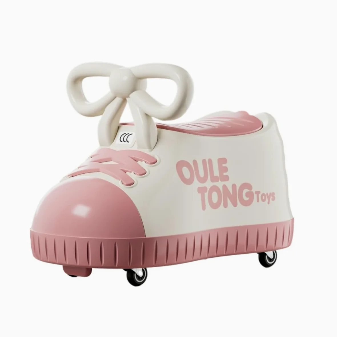 Auto a dondolo, Giocattolo da cavalcare for bambini Wiggle Car for neonati e, for interni altalena 1 a 3 anni(Rose)