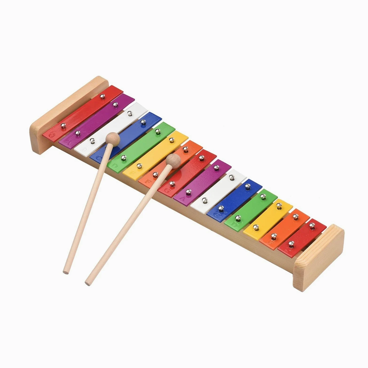 15 Note Glockenspiel Xylophone | Base in legno colorato