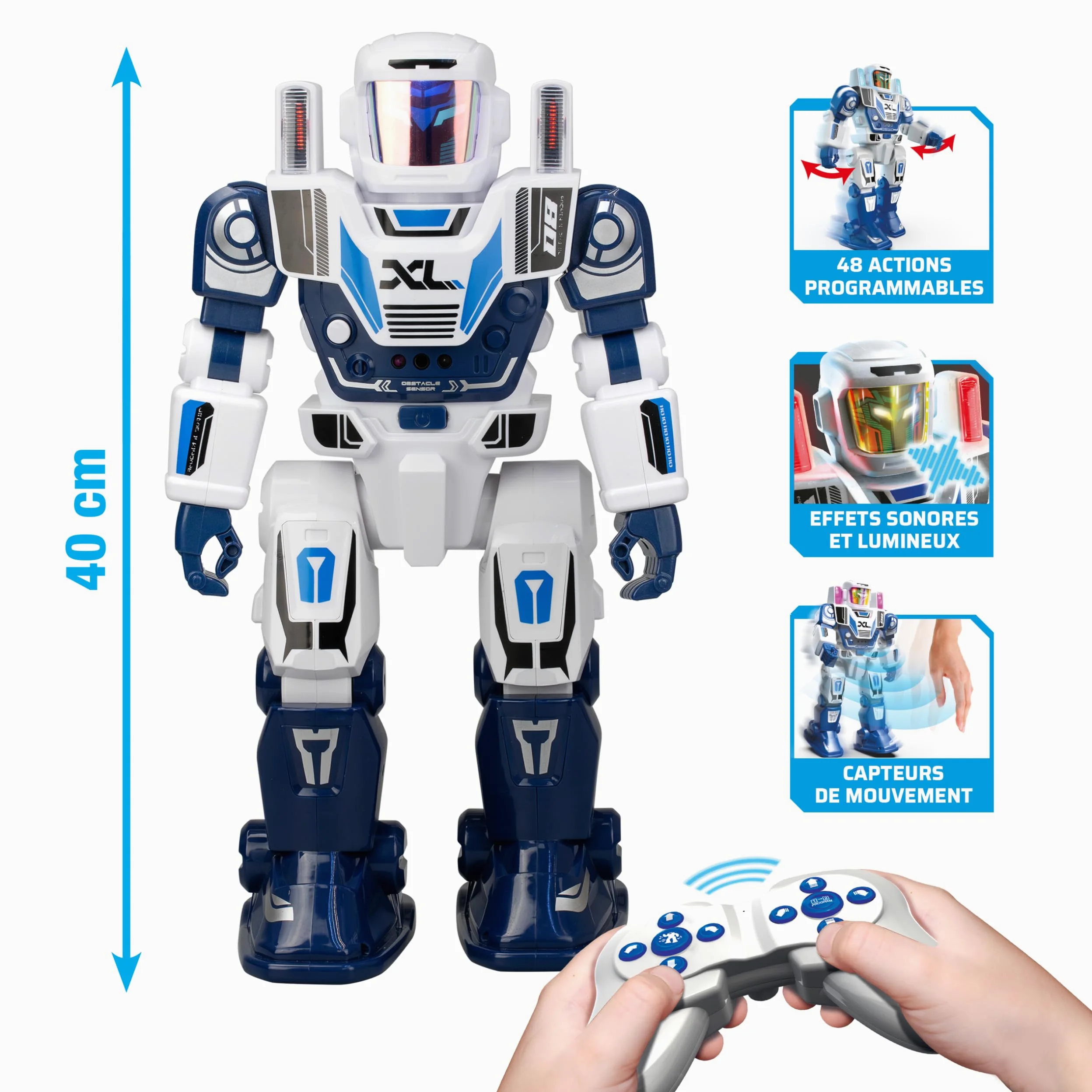 Robot radiocomandato - SILVERLIT - Programma A Bot XL - 40 cm - 48 azioni programmabili - Telecomando intuitivo