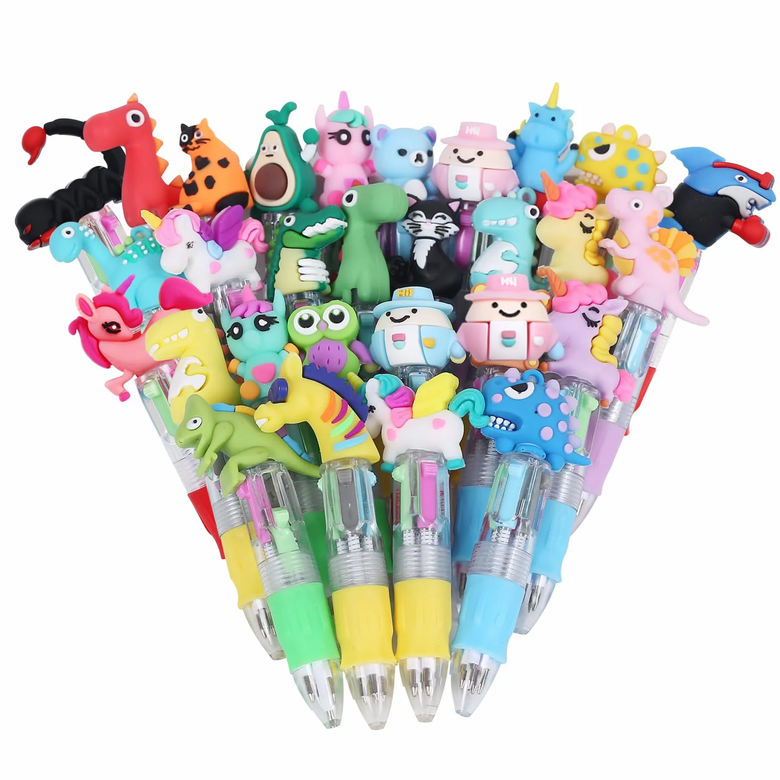 Penne Regalini Fine Festa Compleanno Multicolore Bambini Gadget Penne Gel Colorate (30)