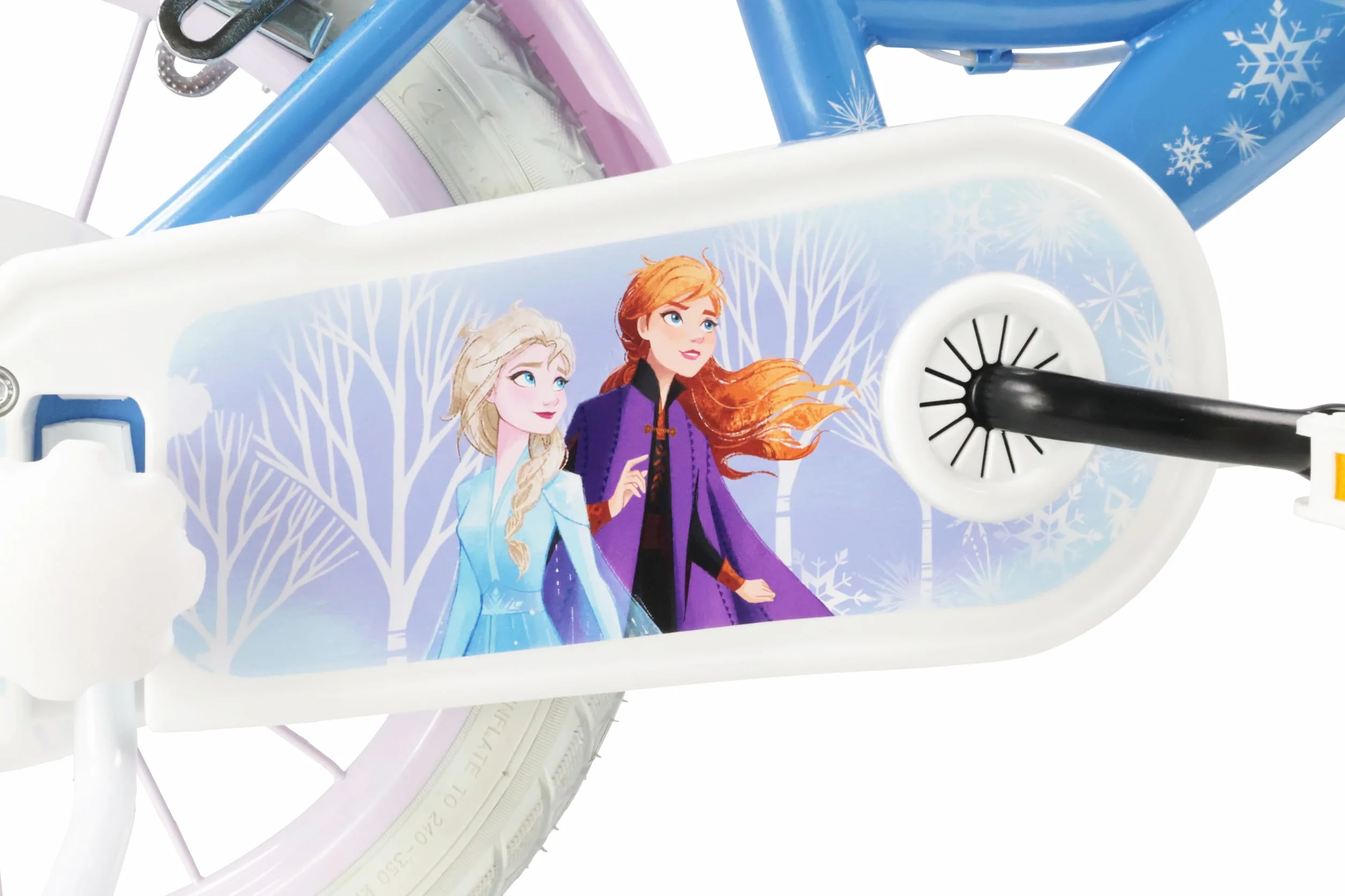Denver Bike Bicicletta Bambina 14 Pollici Licensed Frozen, 3-5 Anni, Rotelle Removibili, Freni Caliper Anteriore/Posteriore, Telaio Acciaio, Ruote Gonfiabili, Trombetta e Portabambola