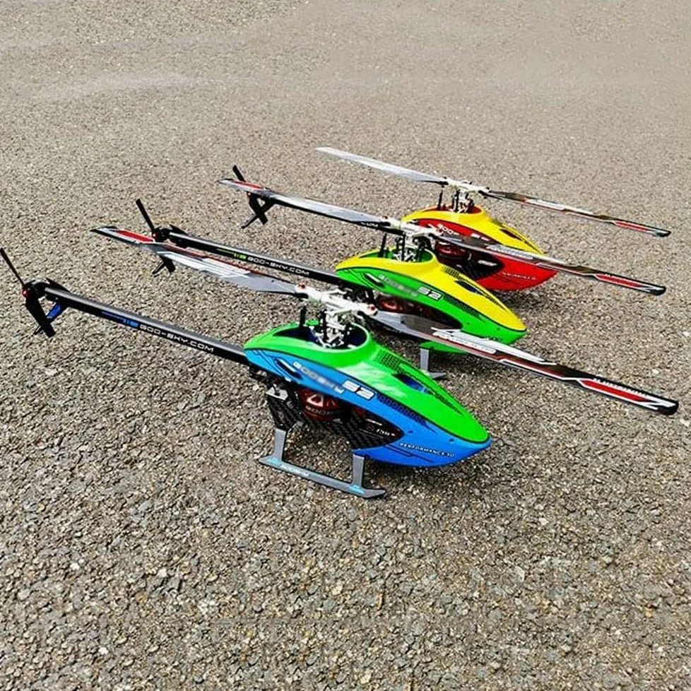 GuyAna Elicottero RC per Adulti Doppi Motori brushless Direct-Drive 6CH Elicotteri RC Regolatore di Volo Regolabile, Motore Digitale con Denti Interamente in Metallo Aereo telecomandato 3