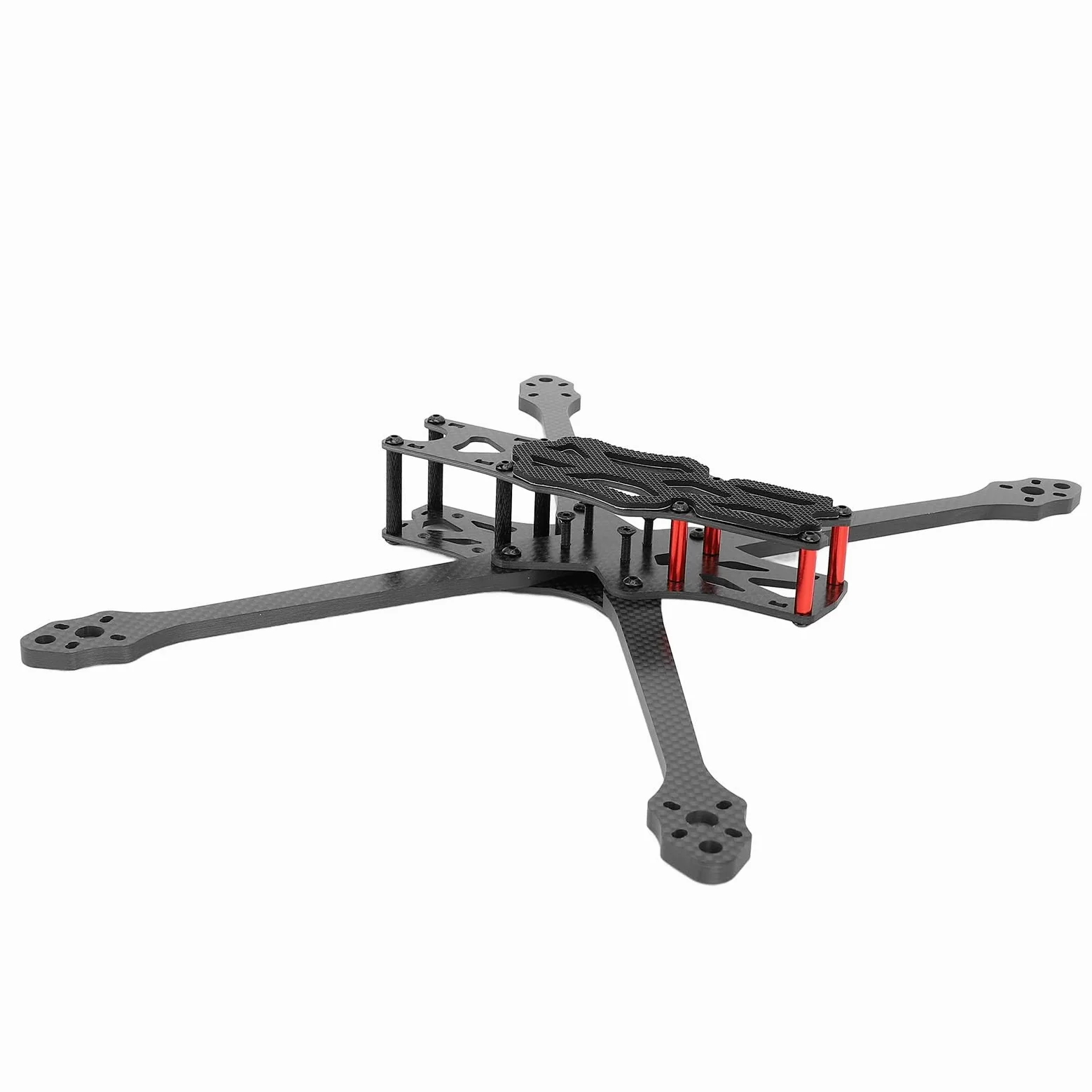 Alomejor Kit di Telaio Quadrirotore Leggero in Fibra di Carbonio da 315 mm, Resistente agli Urti, Manutenzione Facile per gli Amanti dei Droni da Corsa FPV