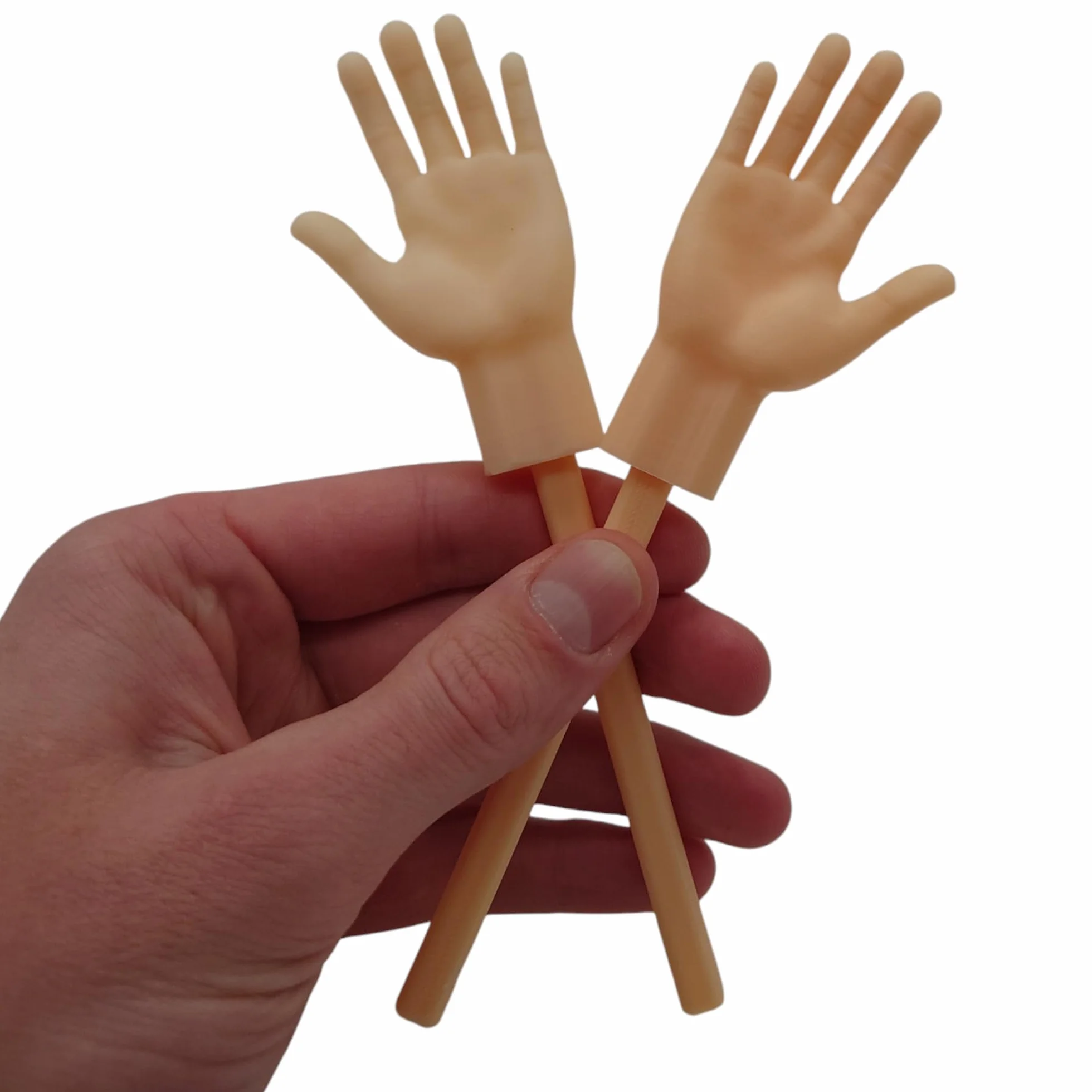 Tiny Hands Piccole mani divertenti con manico Bambole da dito