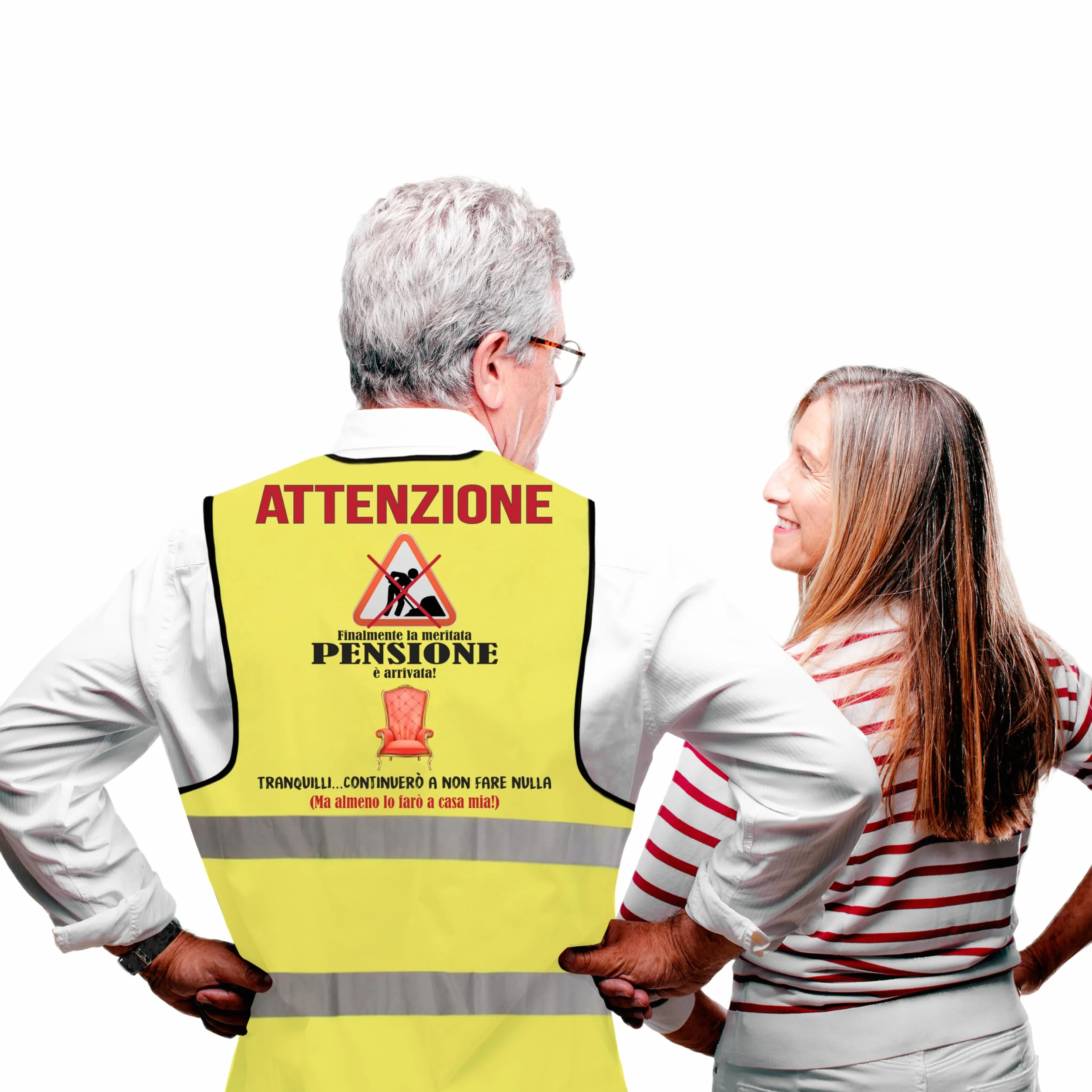 Gilet Pensione Divertente - Idea Regalo Pensione Uomo Originale - Regali per Pensione Gadget Scherzi Pensionato Originali