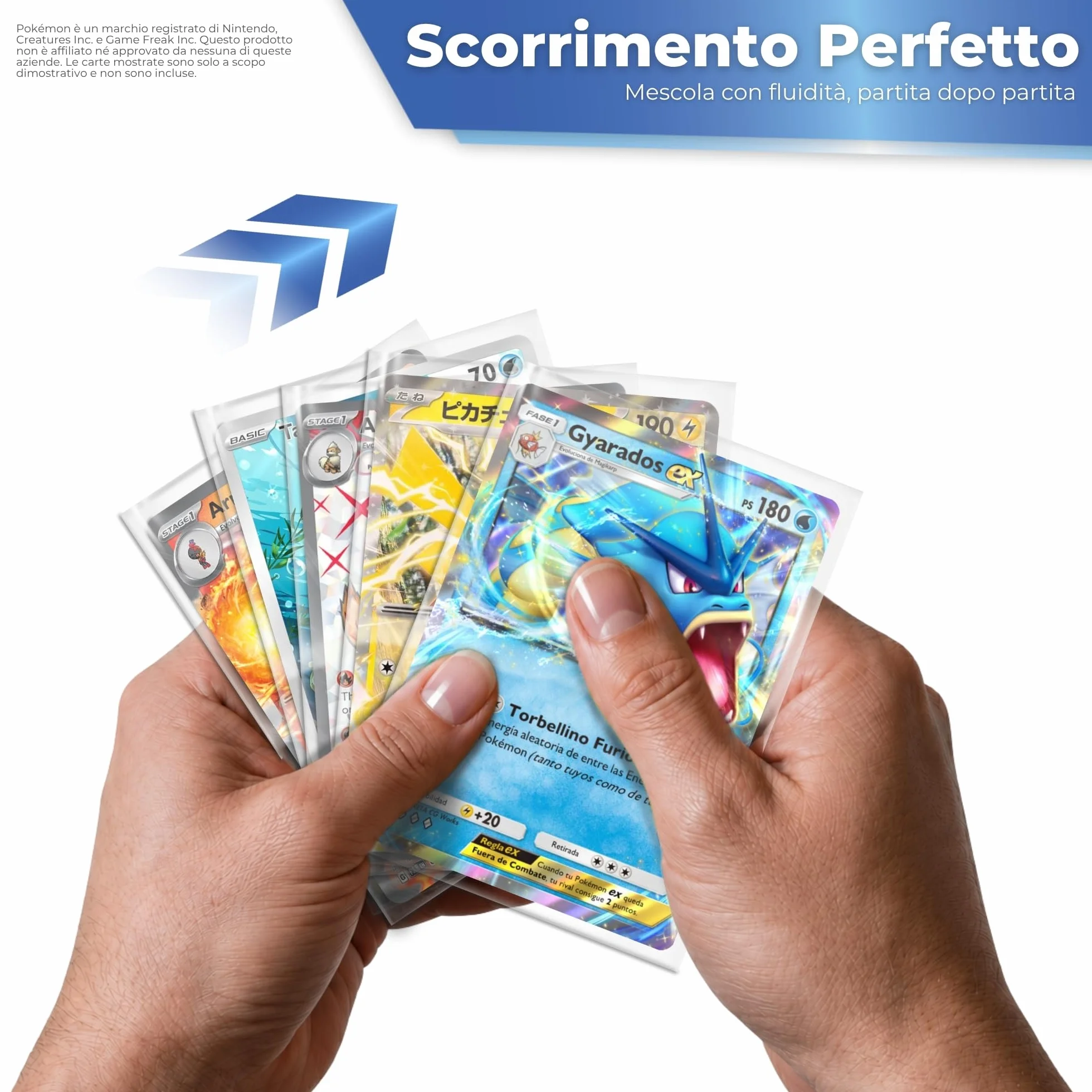 Sleeves Pokemon 300 pz 67x94 mm | Sleeves Magic | Bustine Pokemon Protettive Trasparenti Senza Acido | Bustine Carte Compatibili Yu-Gi-Oh, One Piece e TCG | Classic Fit