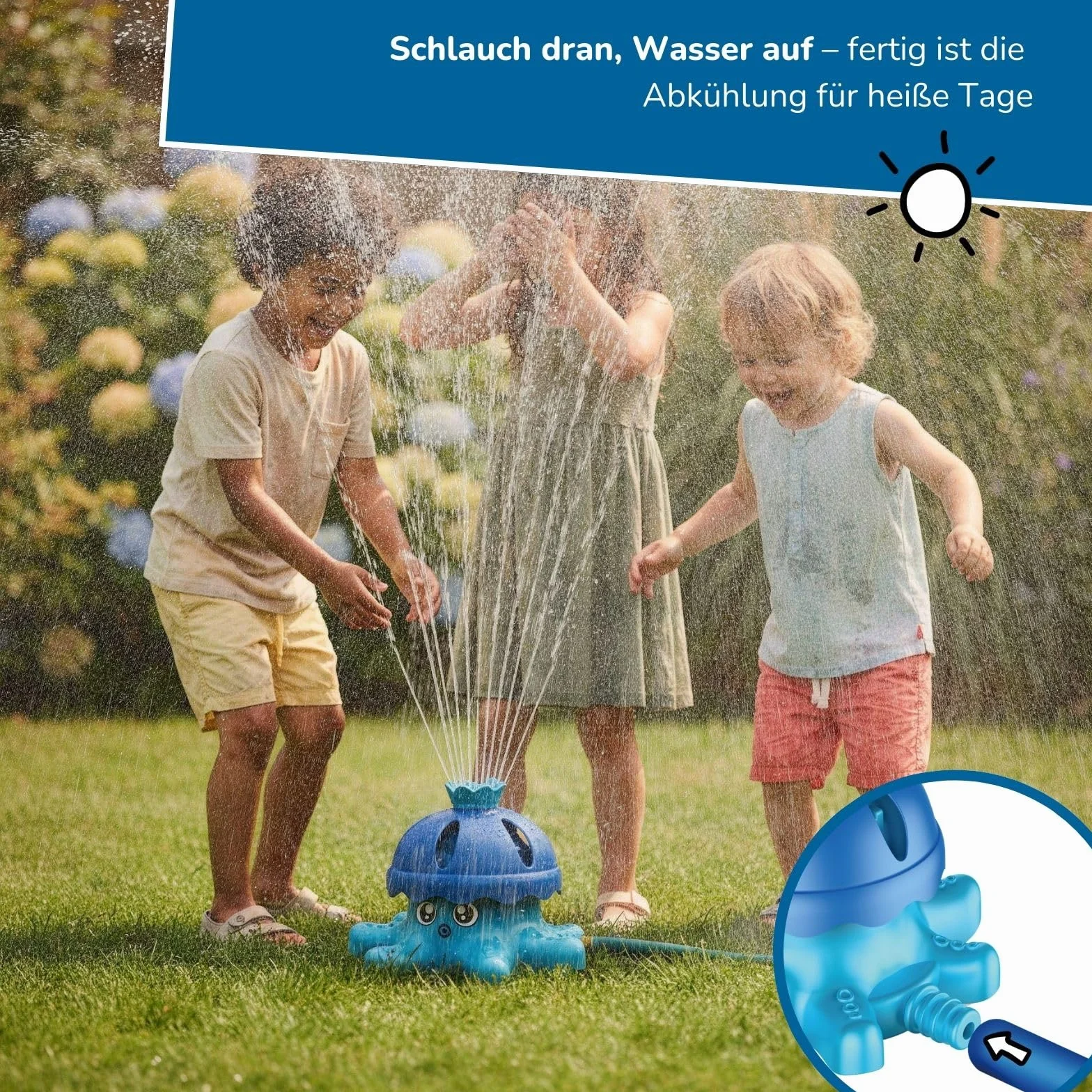 alldoro- Macchina a spruzzo d'Acqua, Colore Blu, 60213