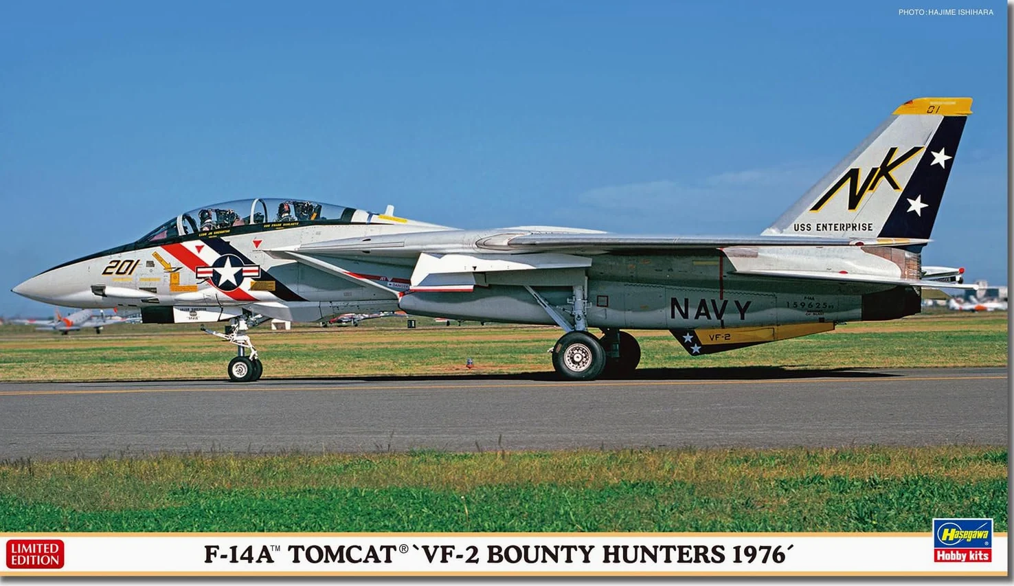 Hasegawa - 1/72 F-14A Tomcat Vf-2 Bounty Hunters 1976 - Modellismo in plastica - Scala: 1:72