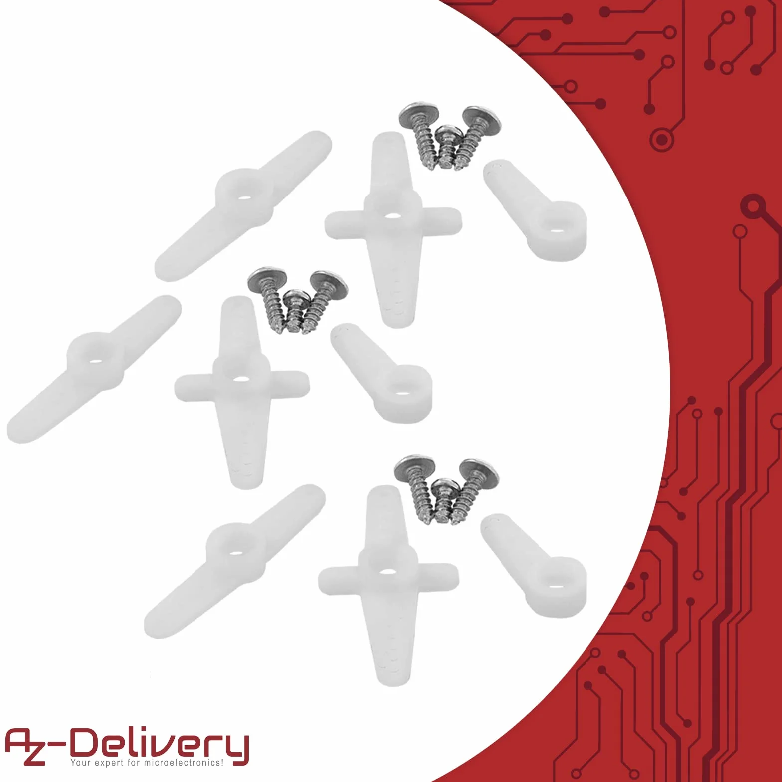 AZDelivery 3 x Micro Servo compatibile con SG90 Servomotore 9G RC per Robot Elicottero Aereo compatibile con Arduino incluso un E-Book!
