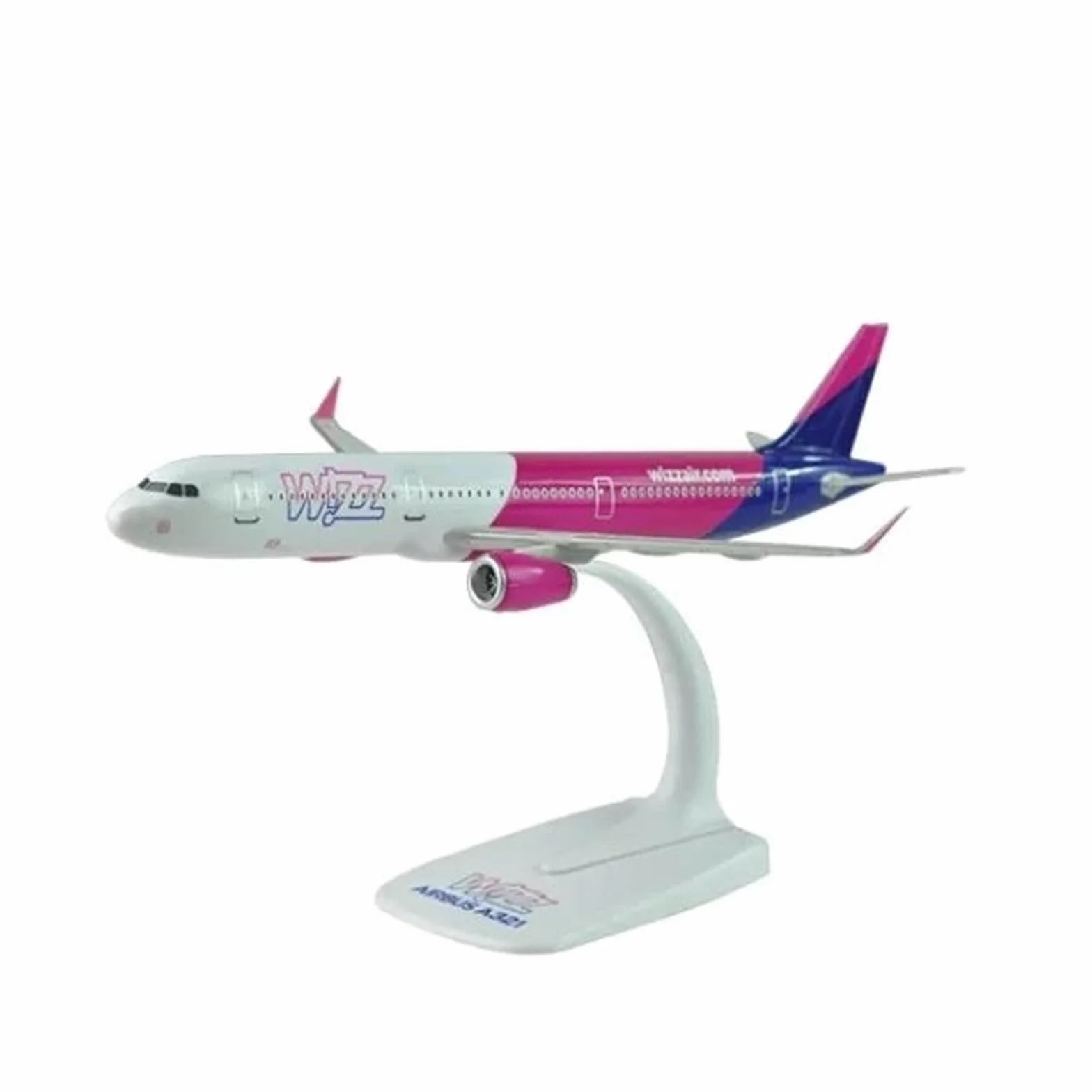 Aerei in Metallo in Miniatura Resina 20 Cm per WIZZ Air A321 Neo Modello Aeromobile Pressofuso in Miniatura Modello Aereo Kit per visualizzazione