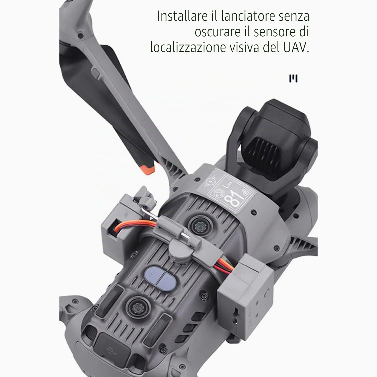 Sistema Airdrop per drone + Carrelli di atterraggio per DJI Air 3 - Lanciatore di carico utile - Trasporto - Dispositivo di sblocco - Dispositivo di caduta - Gambe estese