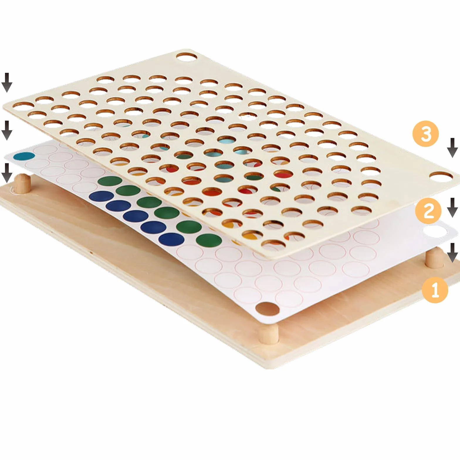 Giocattoli Montessori 3 Anni, Giochi Educativi di Motricità Fine, Giochi Sensoriali, Puzzle per Bambini, Gioco di Classificazione e Impilamento, Regalo Perfetto per Ragazzi e Ragazze
