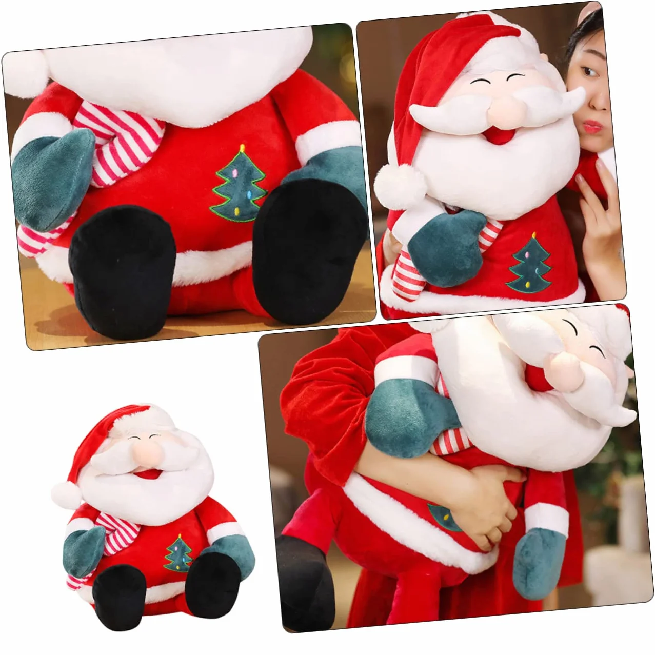 UPKOCH Pupazzo Di Babbo Natale Gigante Peluche Morbido e Confortevole Giocattolo Natalizio Regalo Per Ragazzo Ragazza Ragazza e Festività