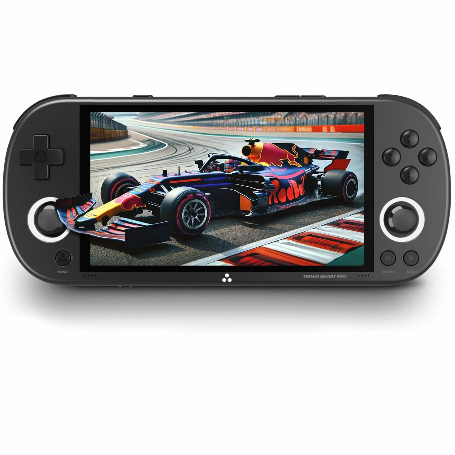 Trimui Smart Pro console portatile per giochi, console con display da 4,96 pollici preinstallata con emulatore e schede TF, console retrò con sistema Linux e processore Allwinner A133P (Nero, 256GB)